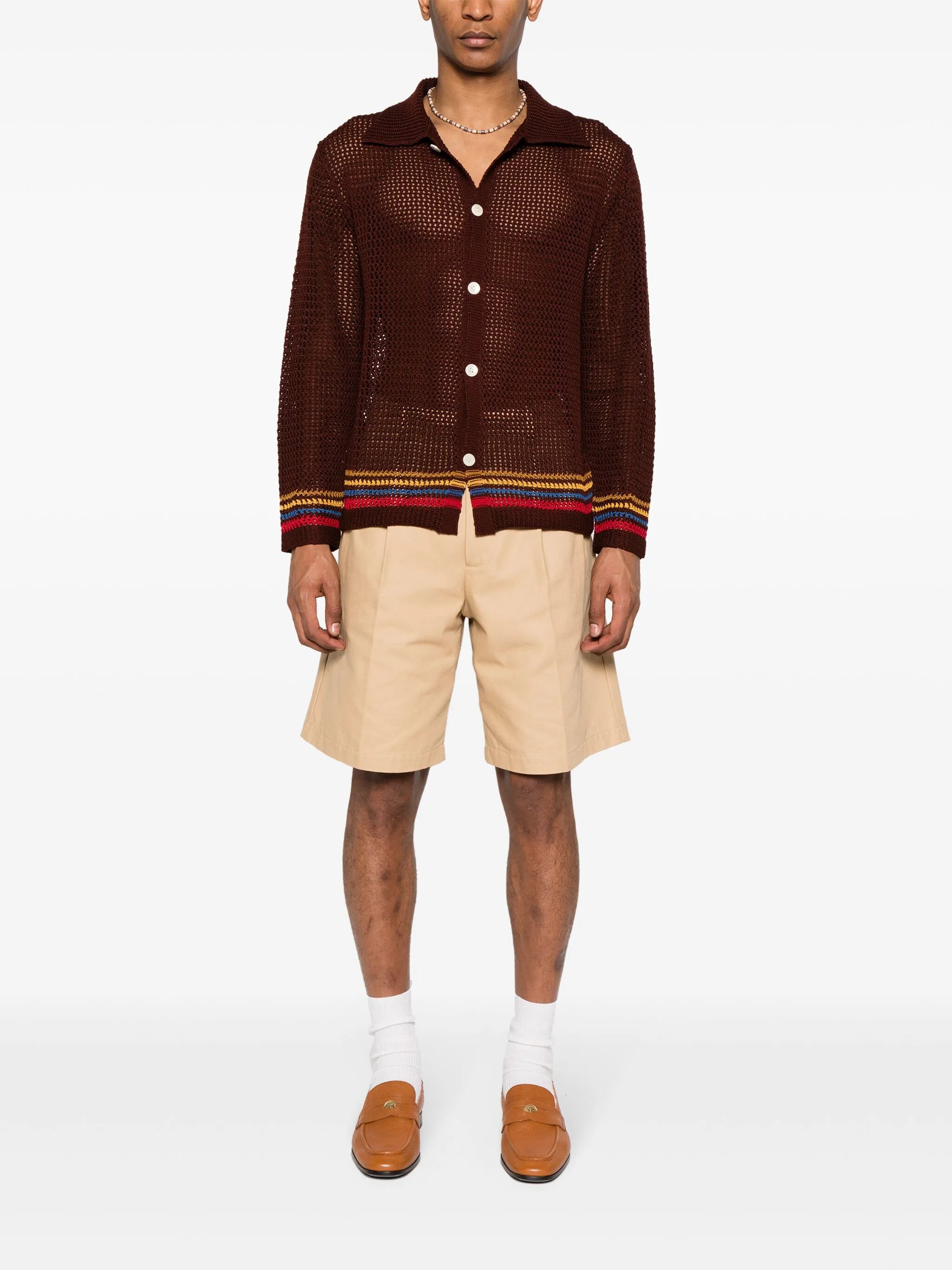 Bayberry open-knit shirt