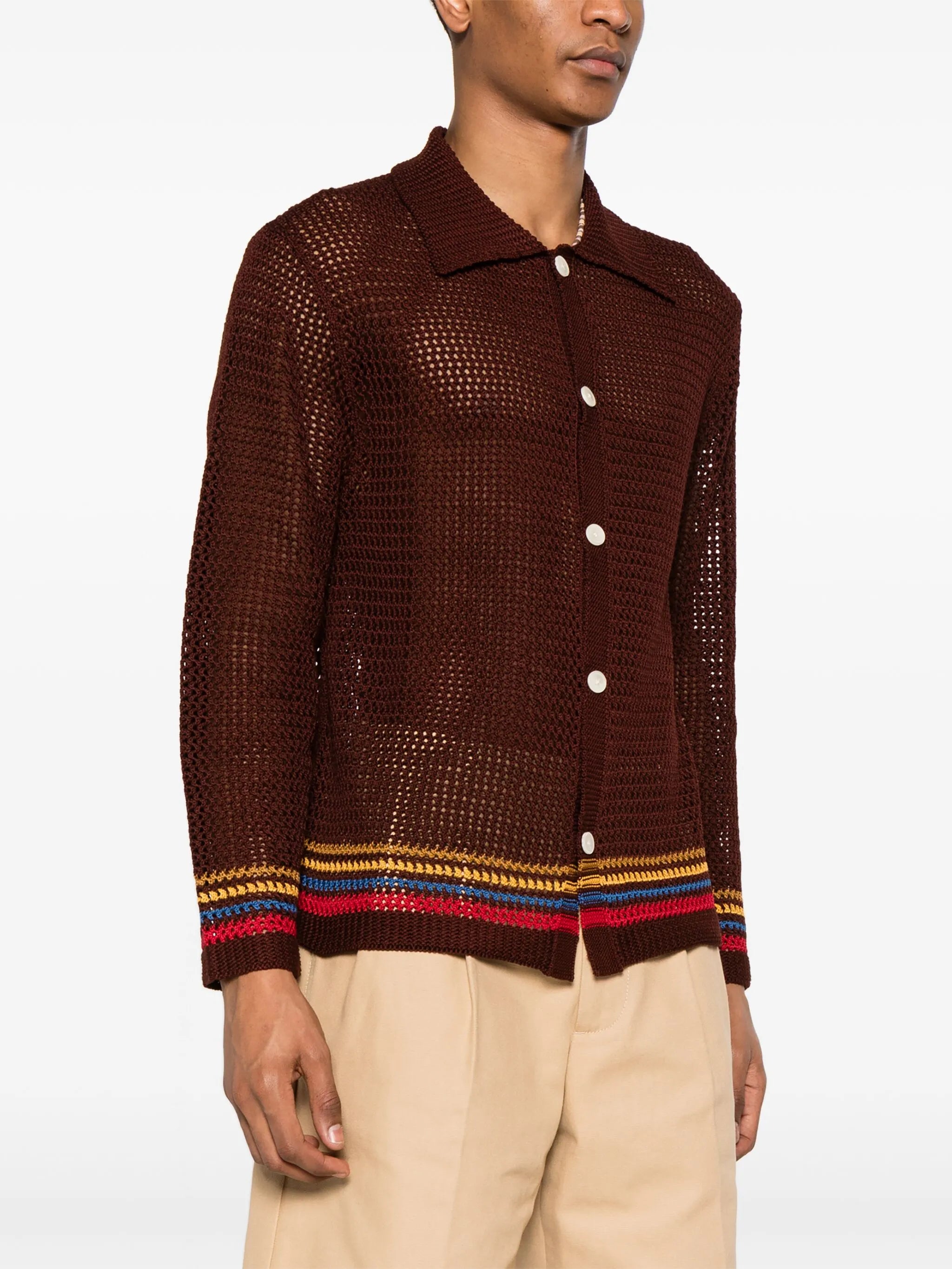 Bayberry open-knit shirt