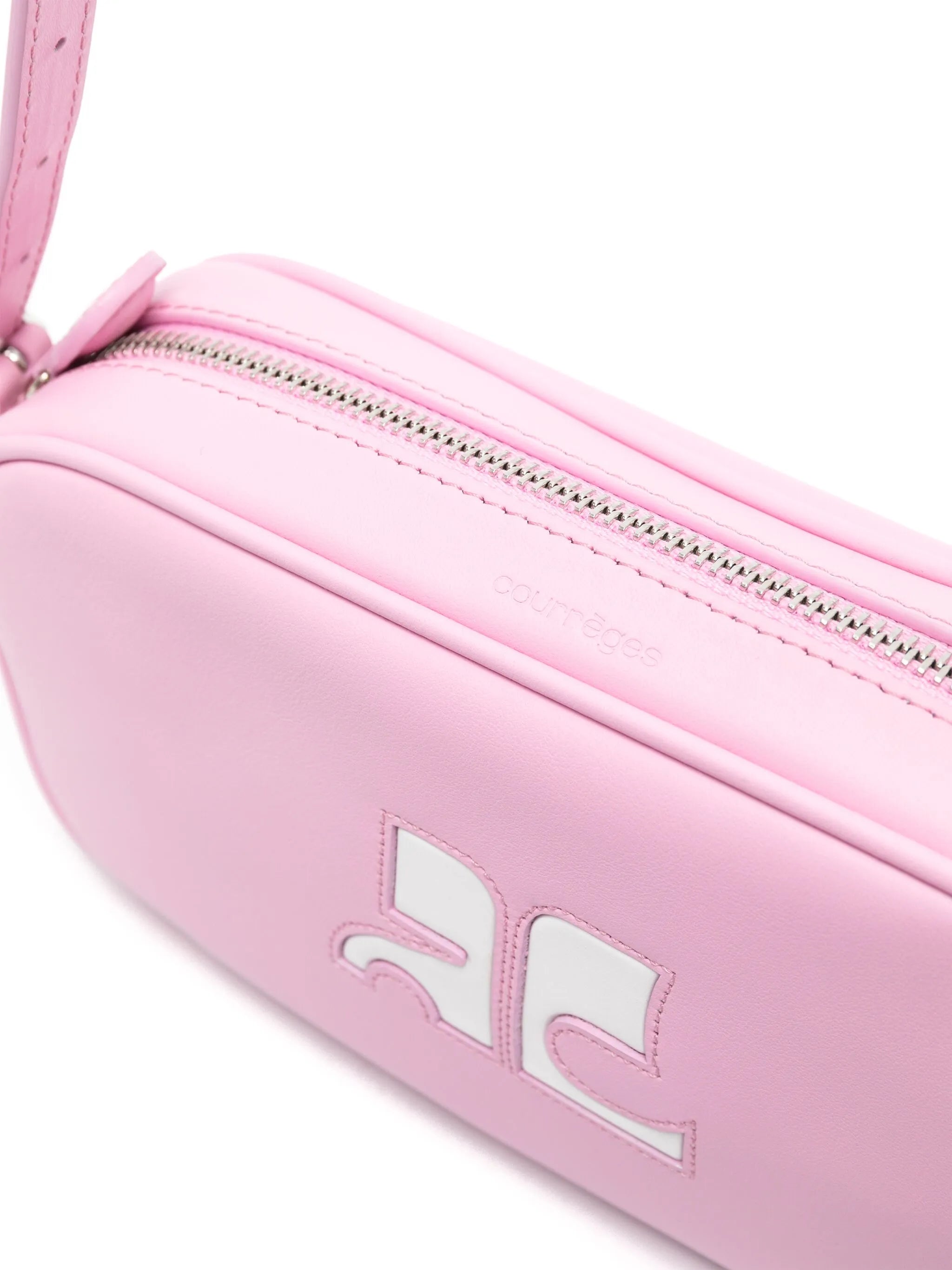 Reedition leather shoulder bag