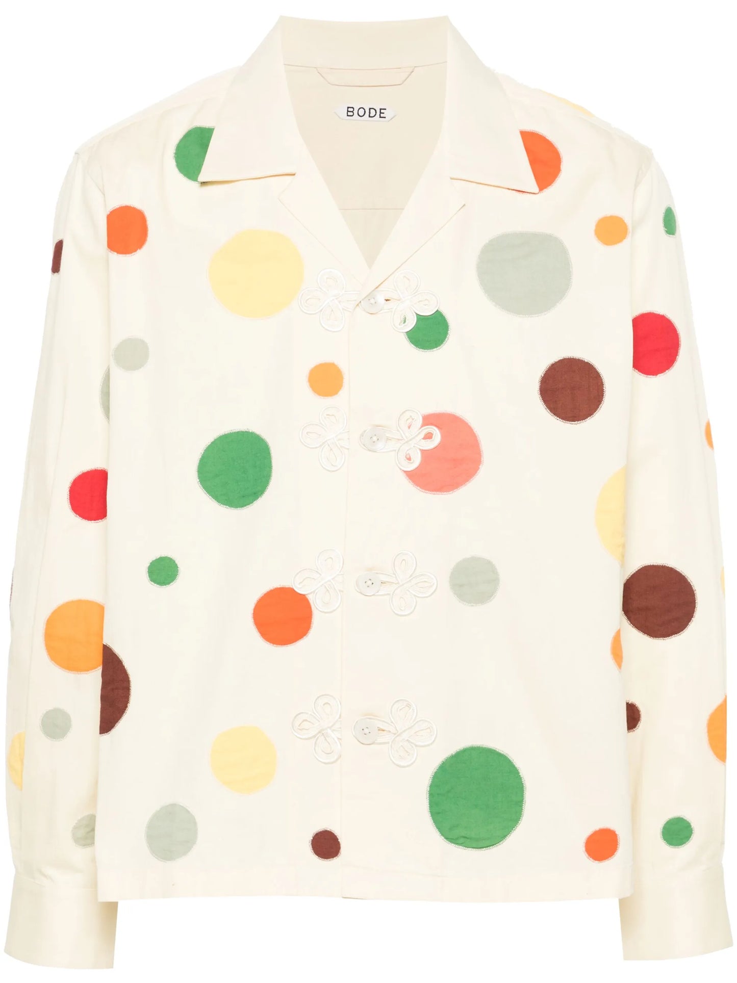 Dotted Appliqué cotton shirt