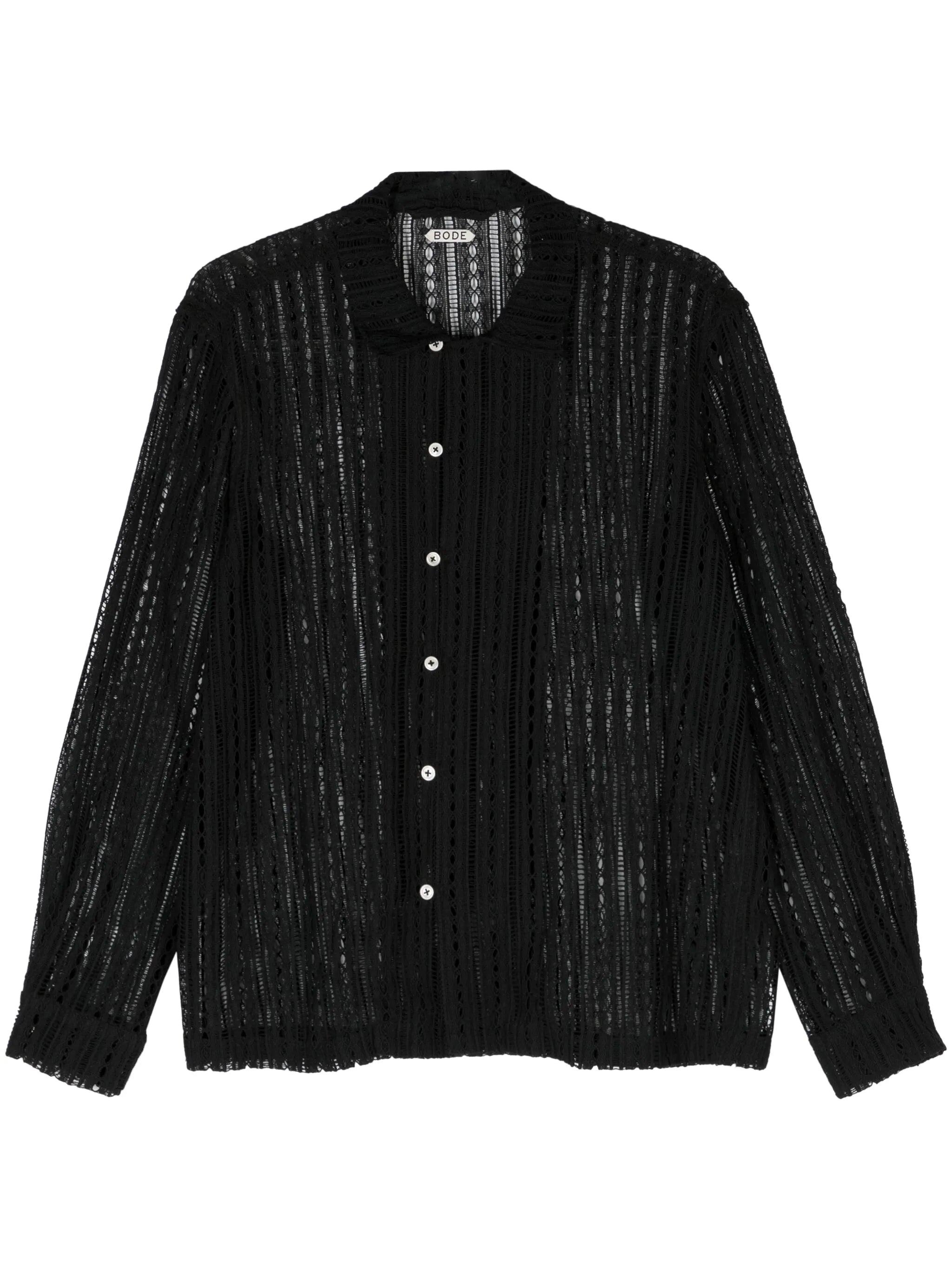 Meandering Lace cotton shirt