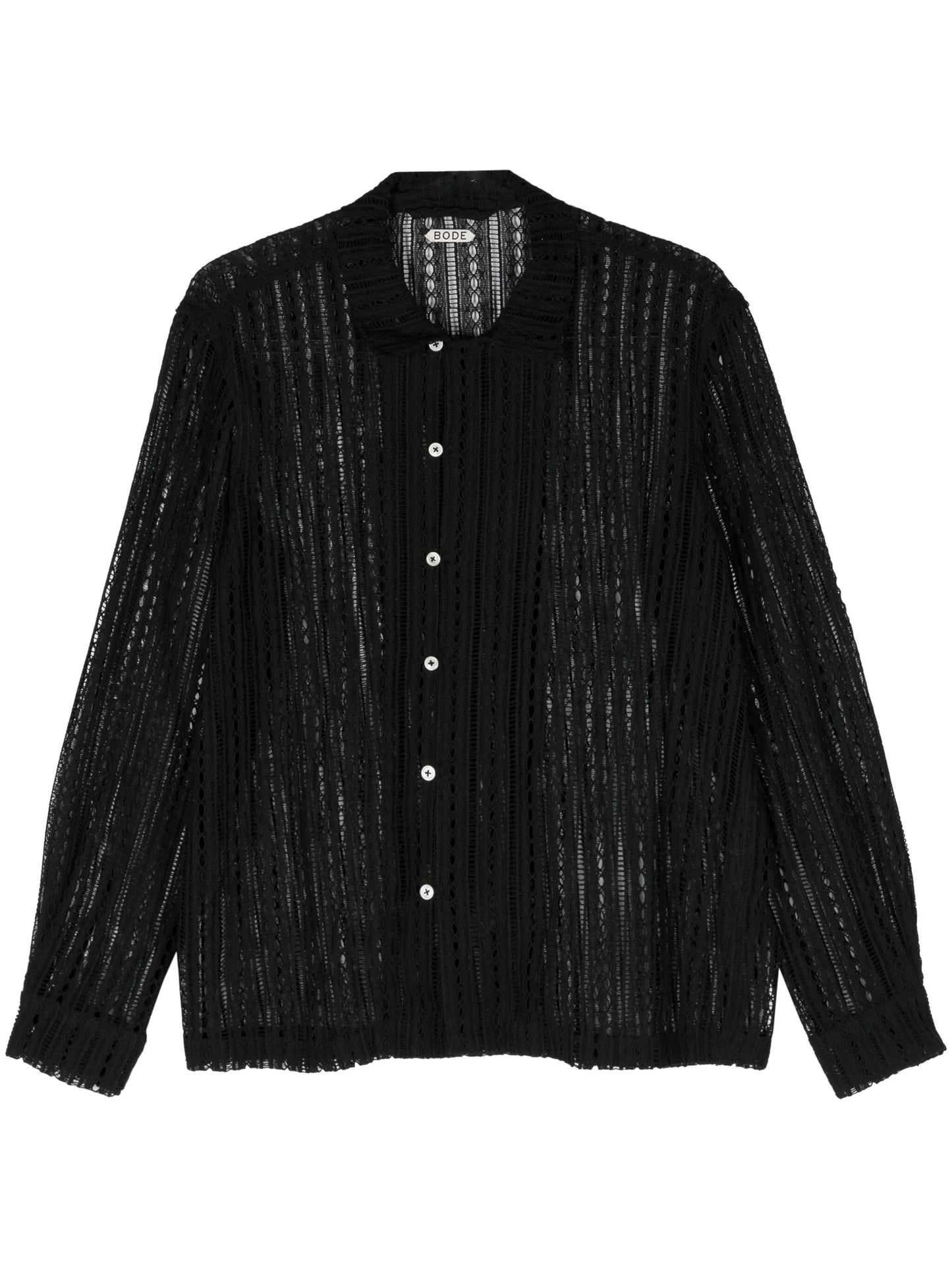 Meandering Lace cotton shirt