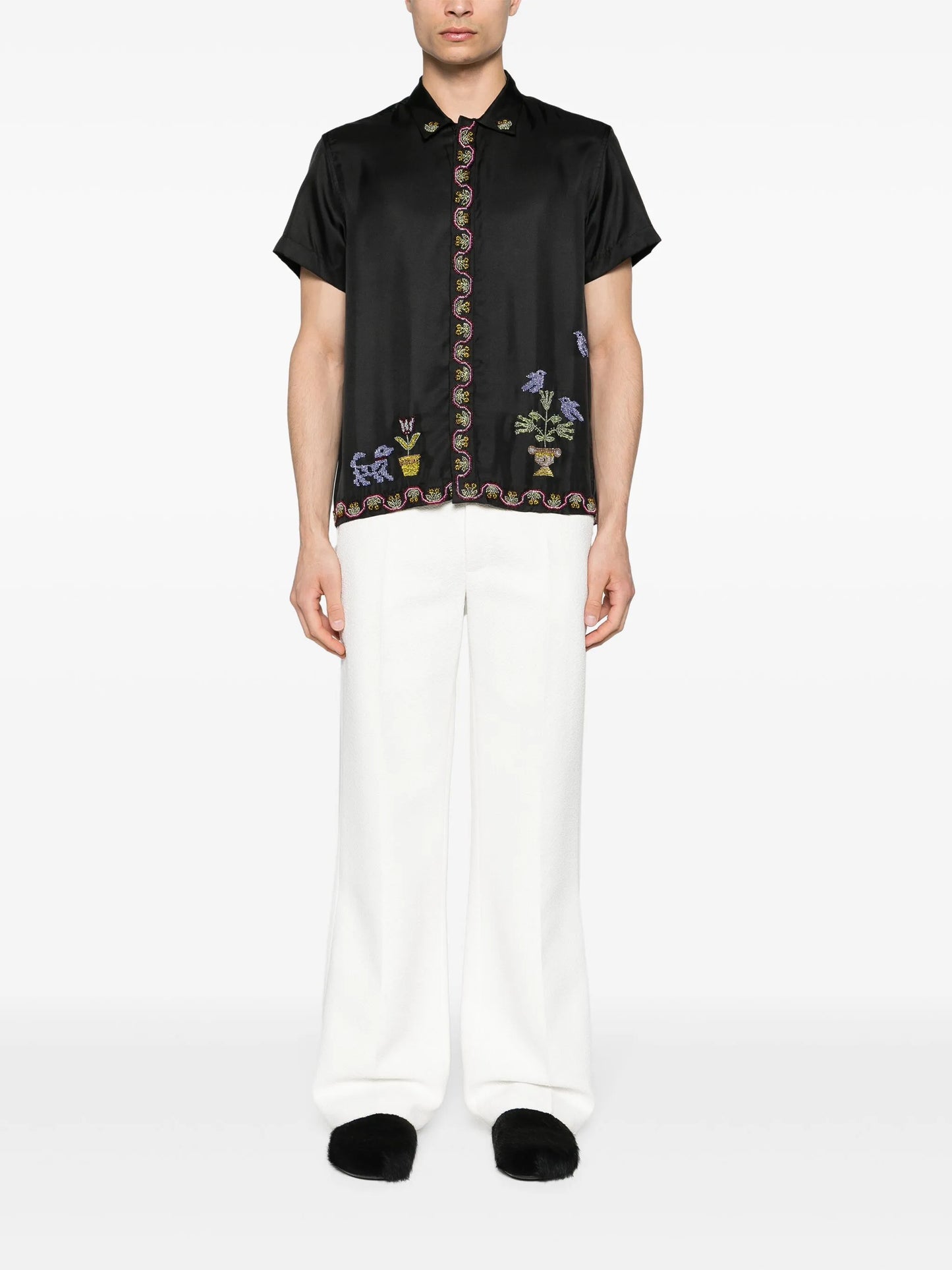 Garden Sampler silk shirt