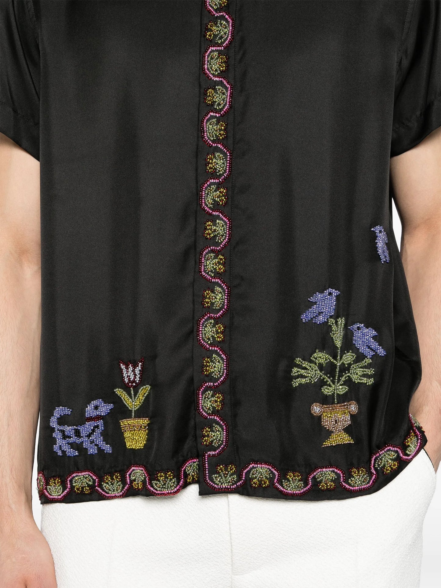 Garden Sampler silk shirt
