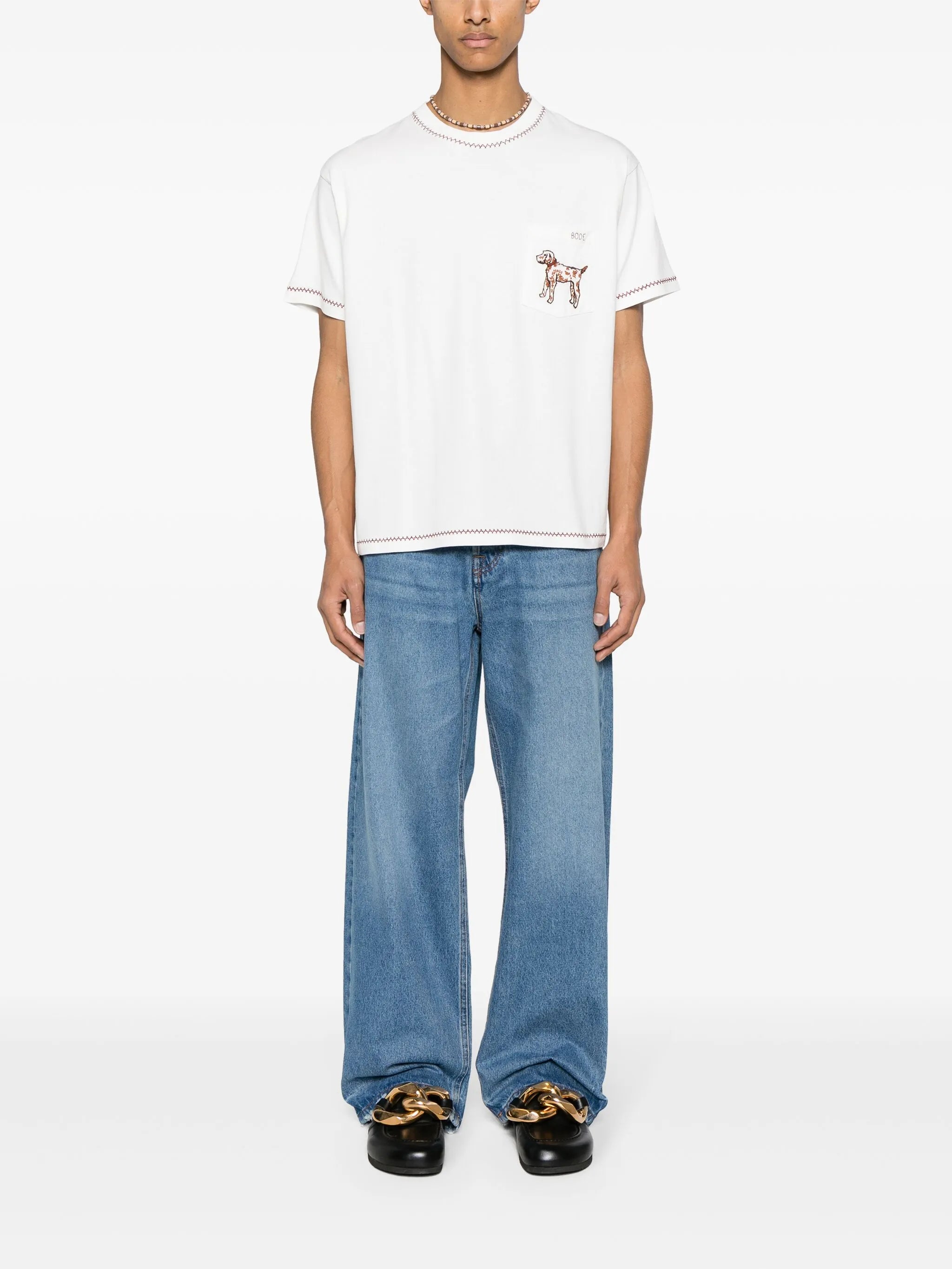 Griffon Pocket cotton T-shirt