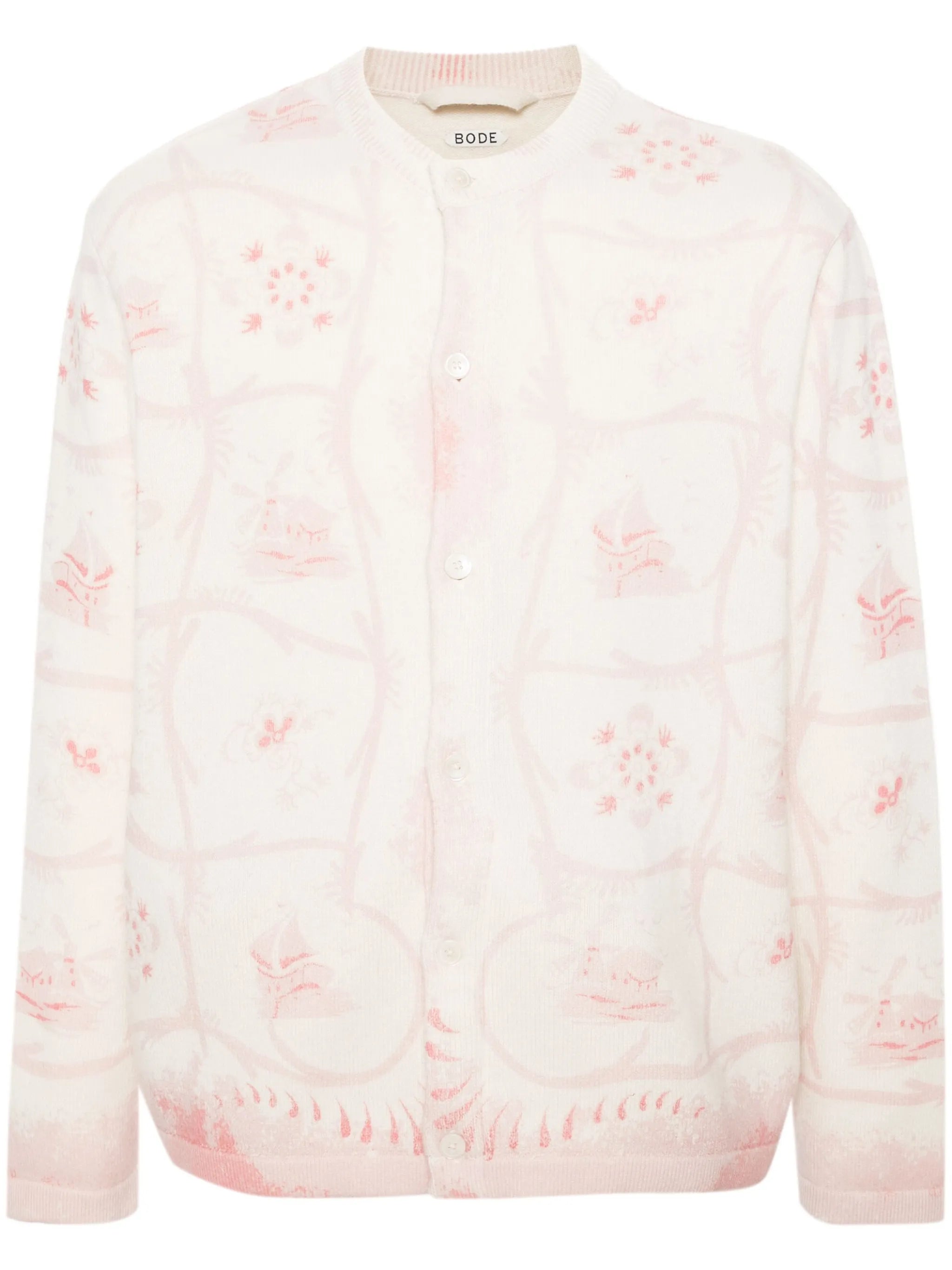 Printed Mill cashmere cardigan