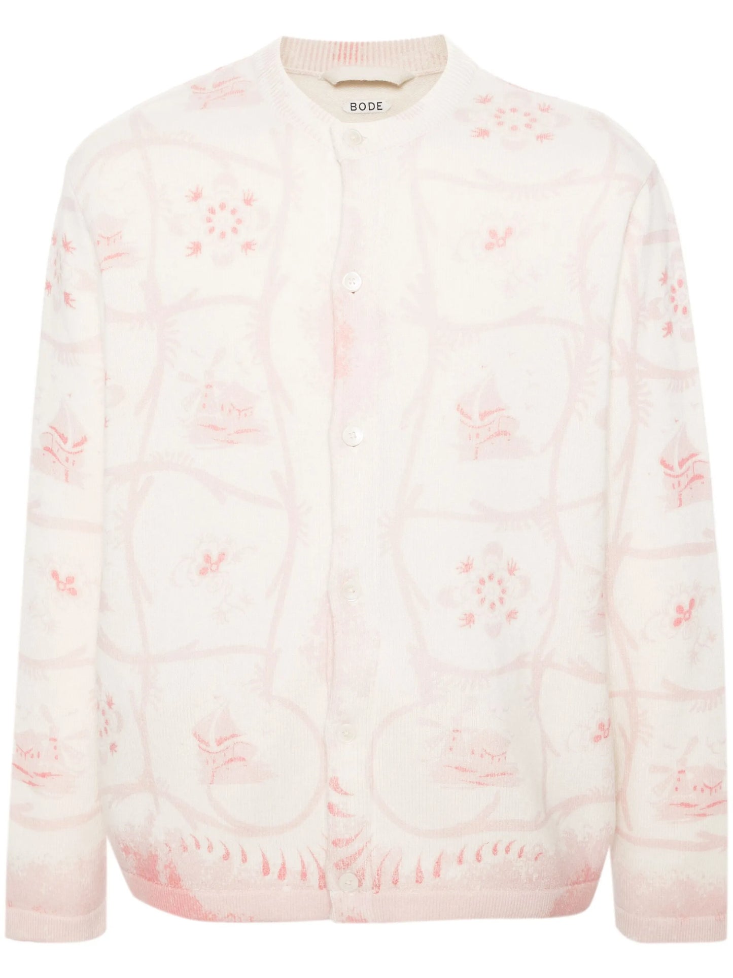 Printed Mill cashmere cardigan