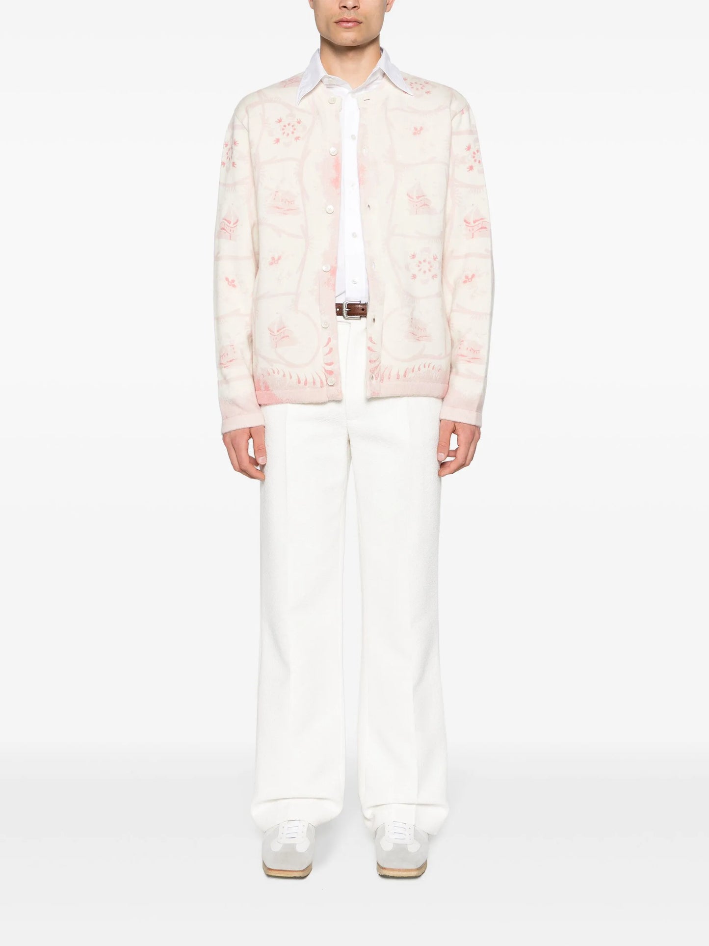 Printed Mill cashmere cardigan