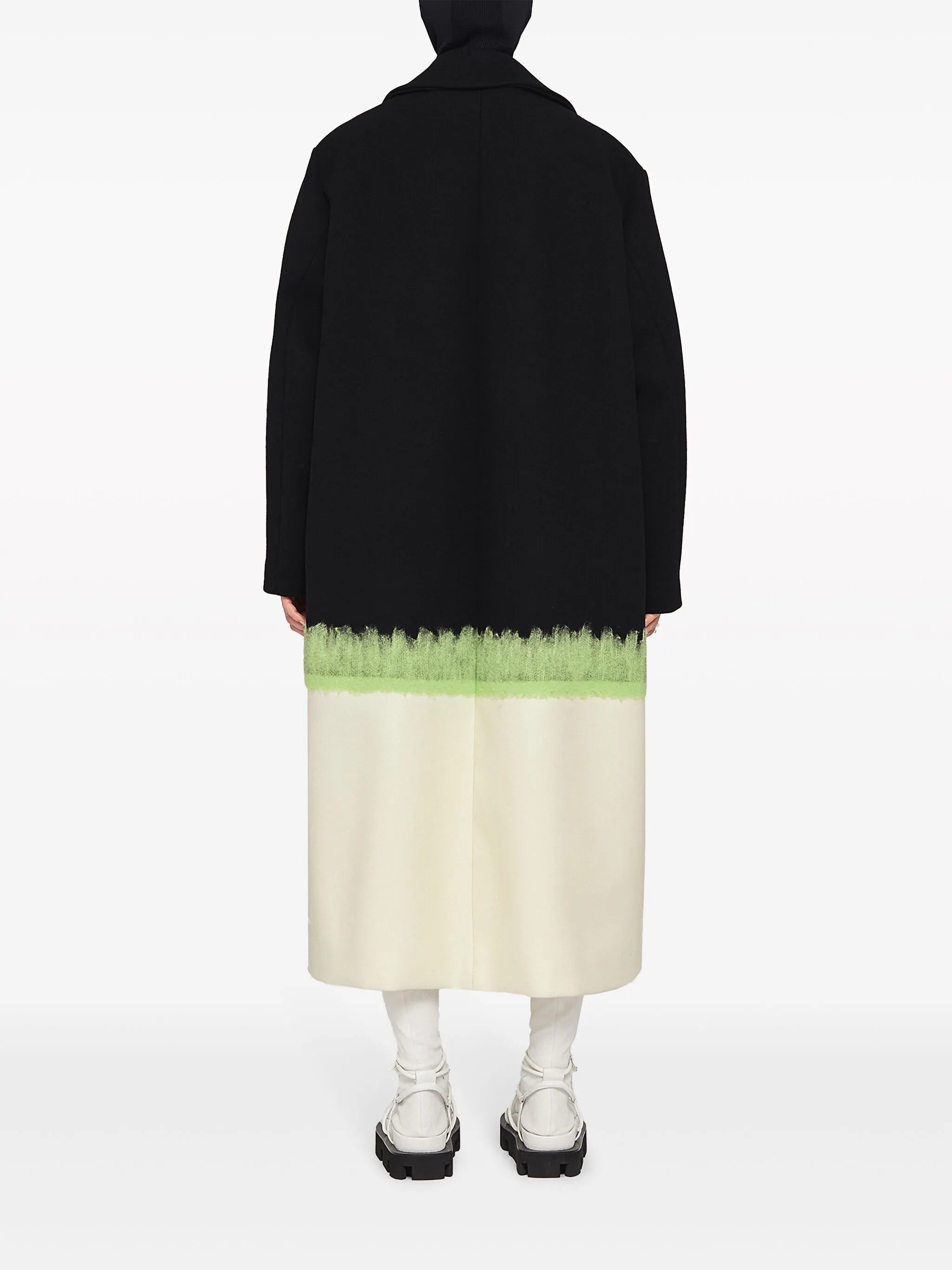 single-breasted virgin wool coat