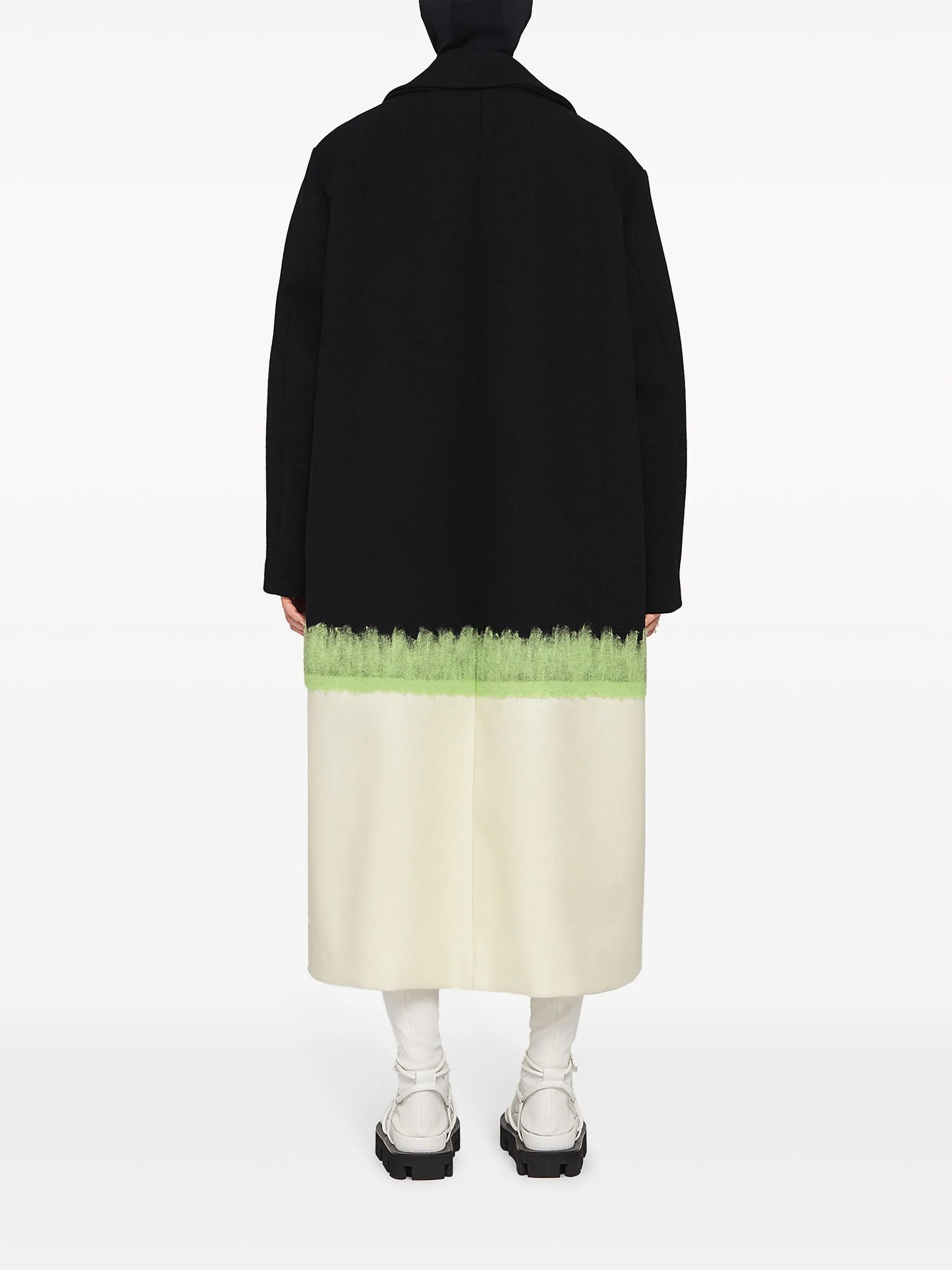 single-breasted virgin wool coat