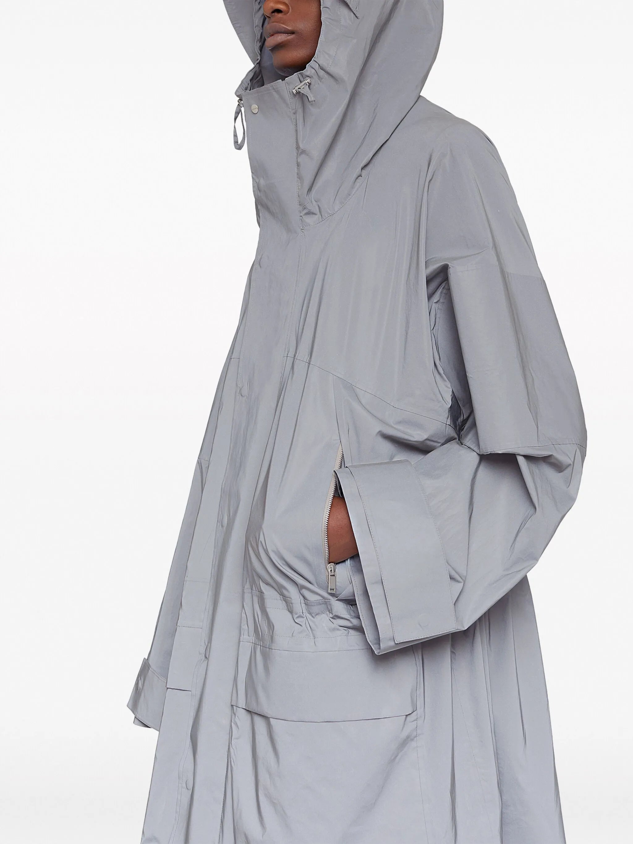 mid-length rain coat