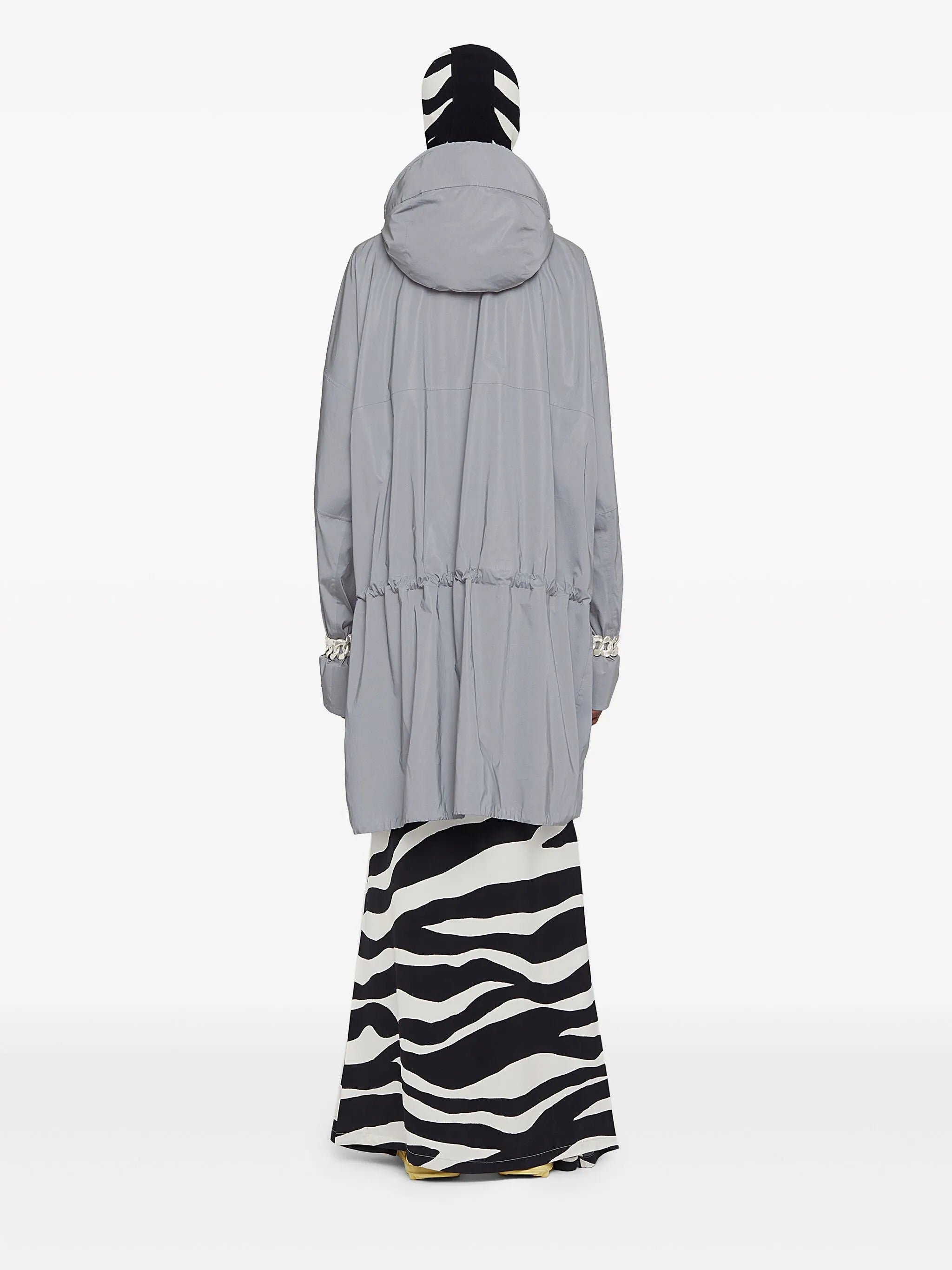 mid-length rain coat