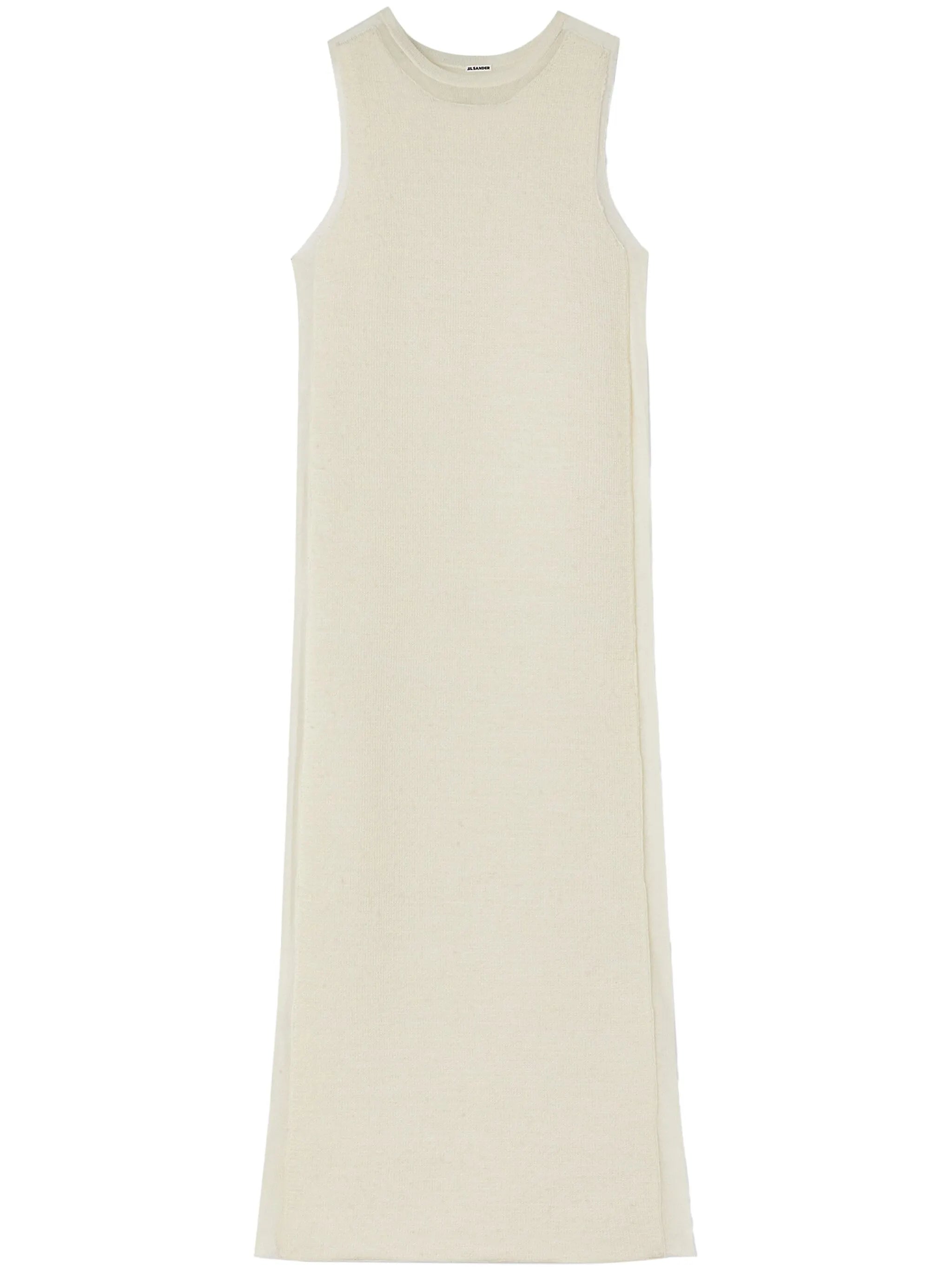 semi-sheer knit long dress