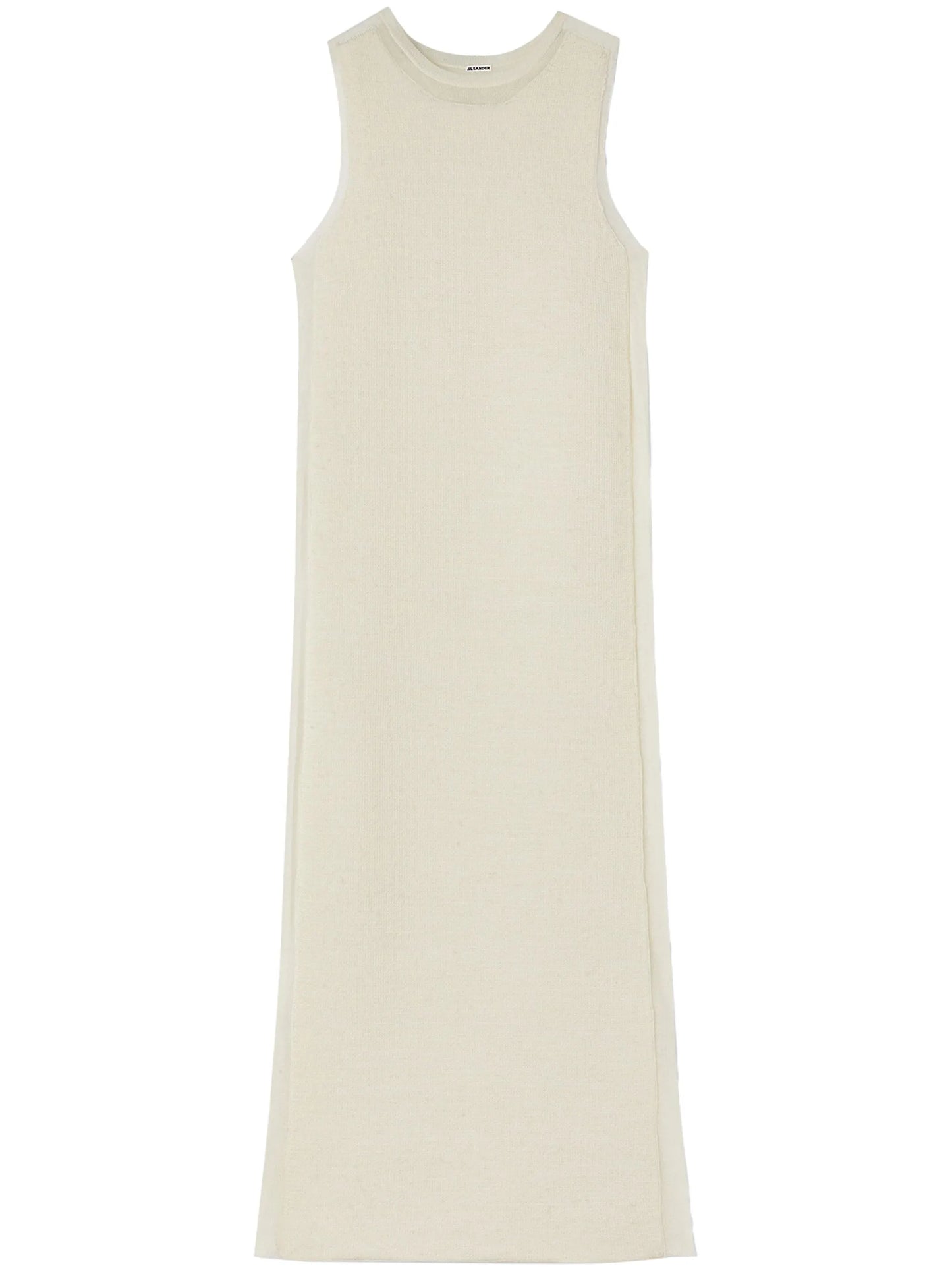 semi-sheer knit long dress