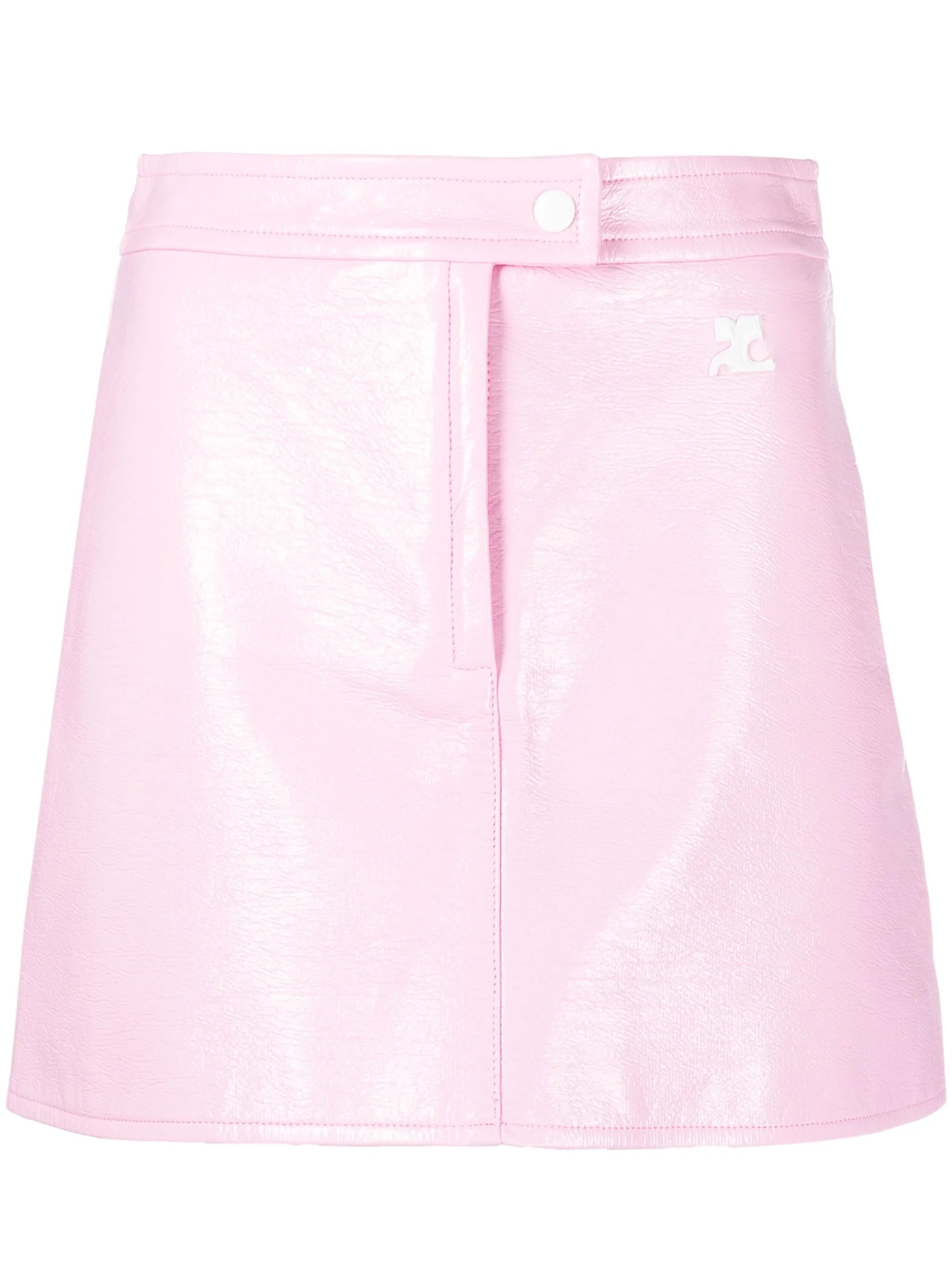 Reedition Vinyl mini skirt