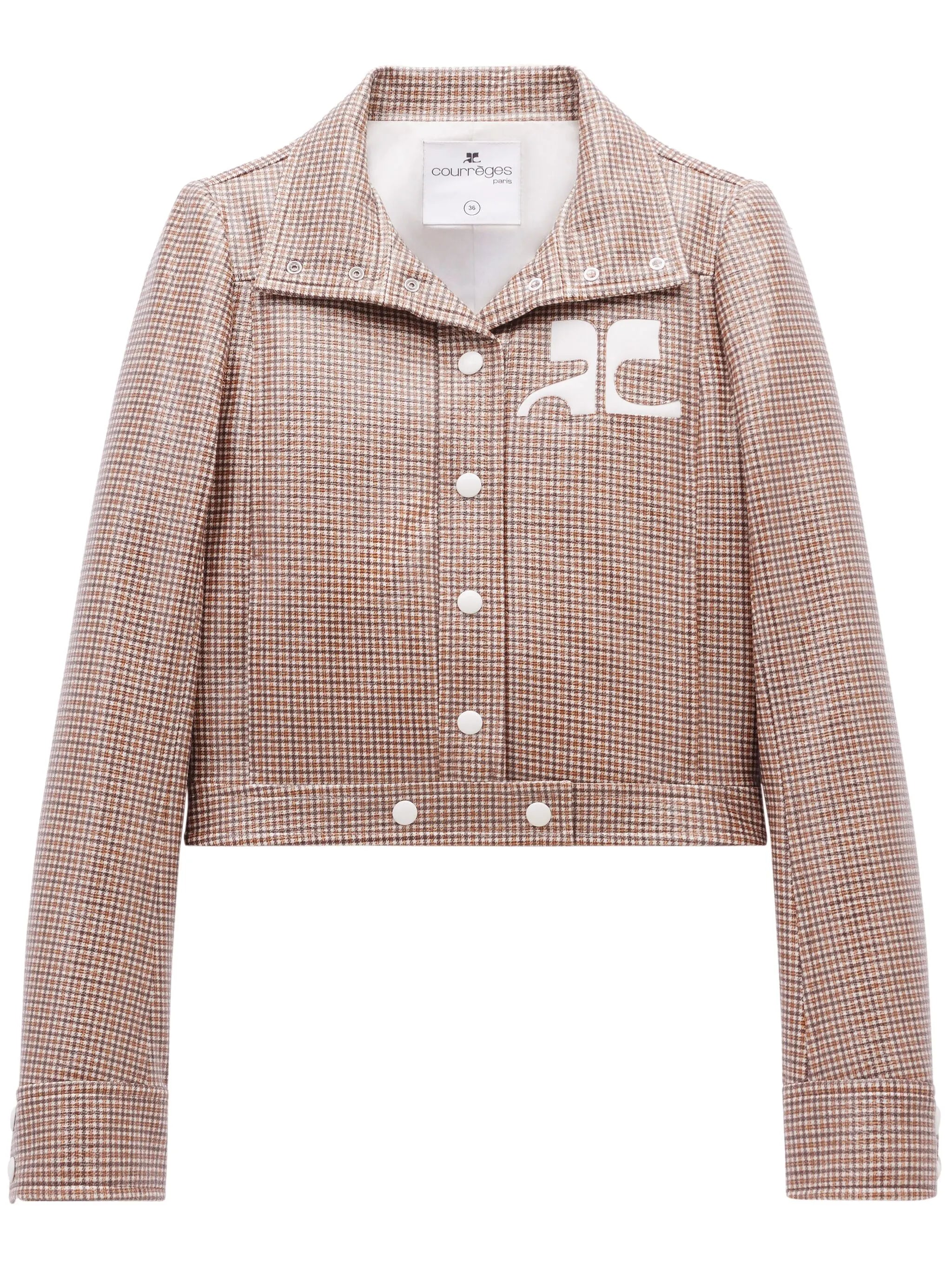 Reedition checked vinyl jacket