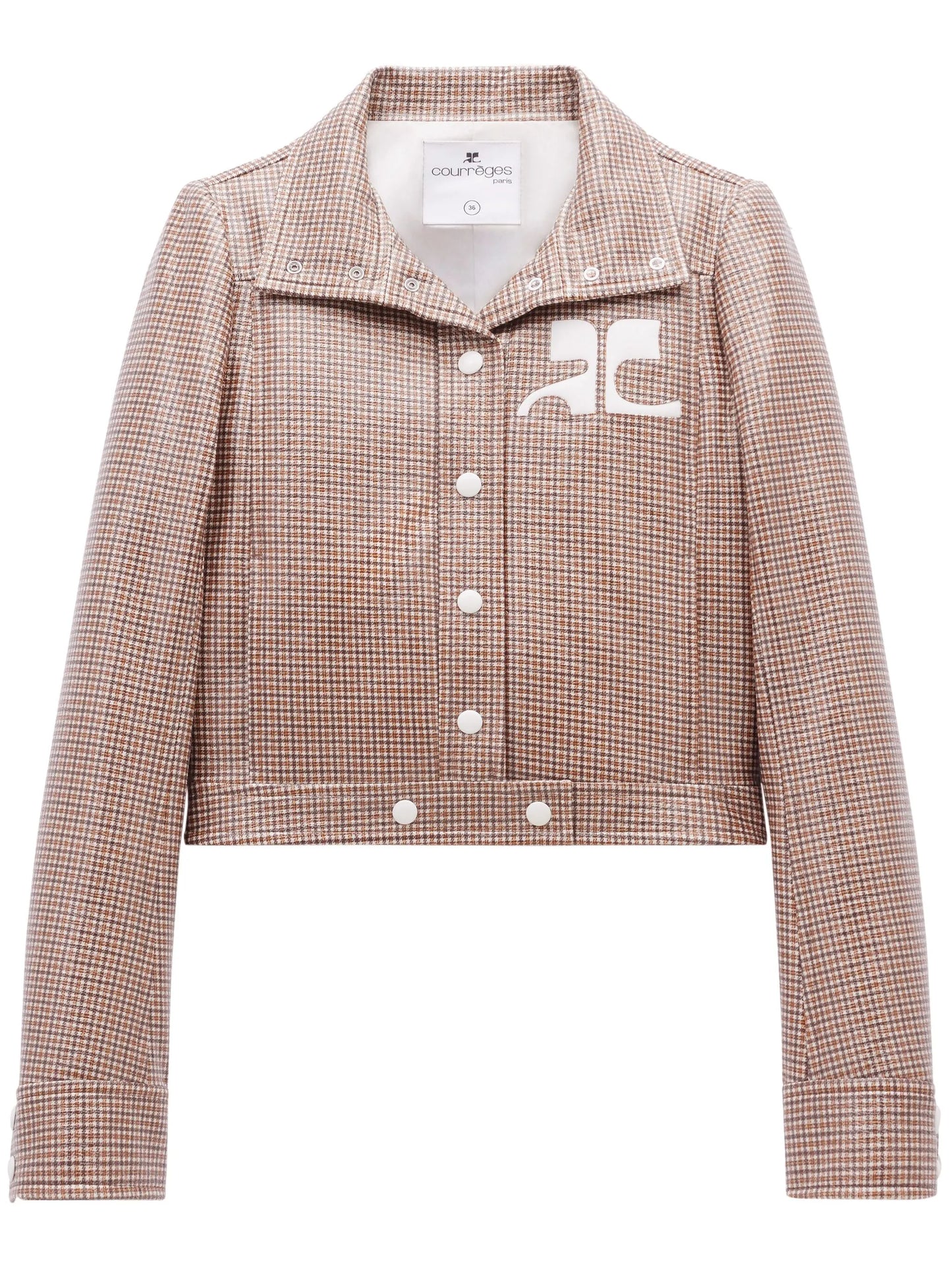 Reedition checked vinyl jacket