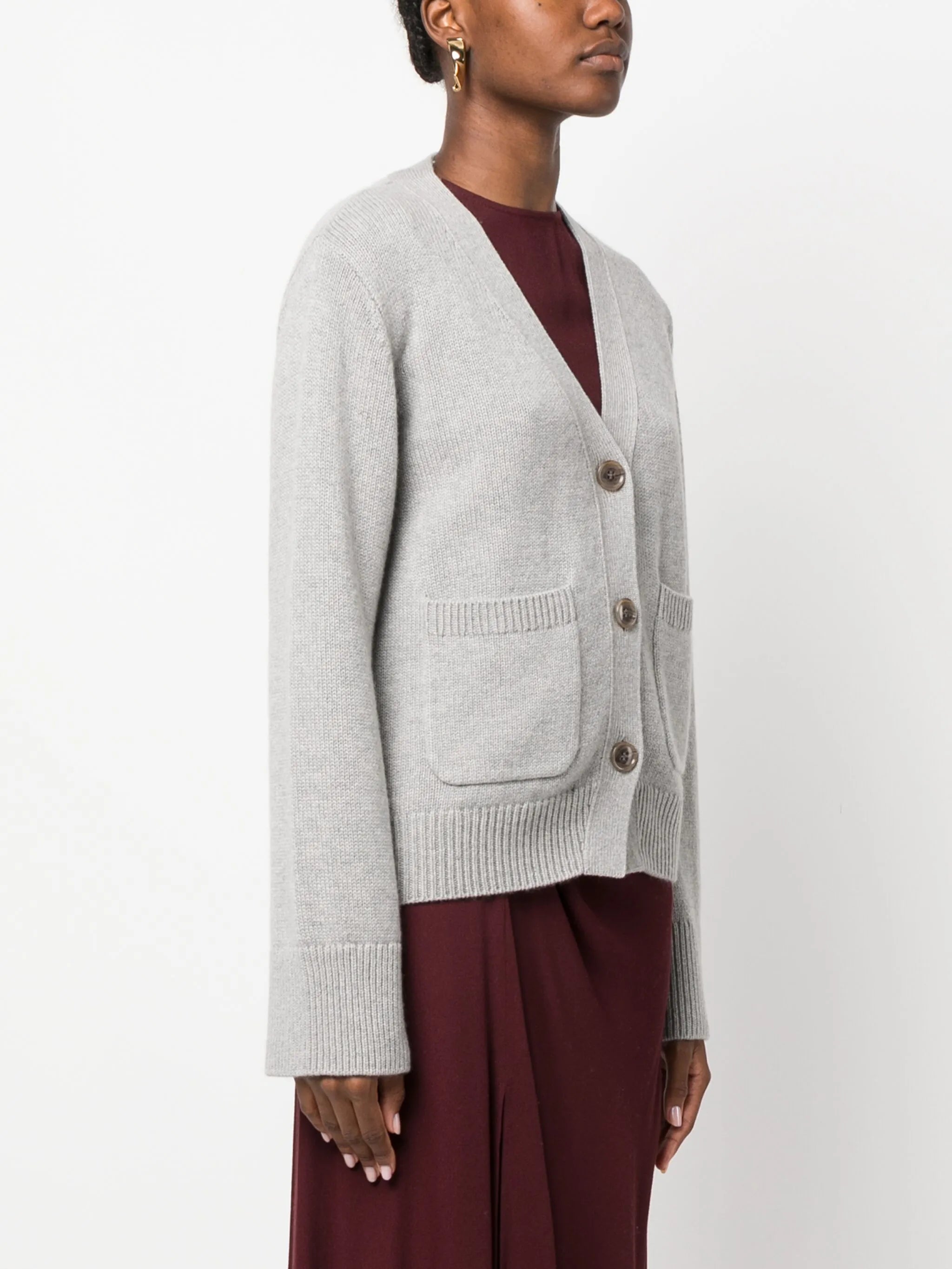 V-neck cashmere cardigan