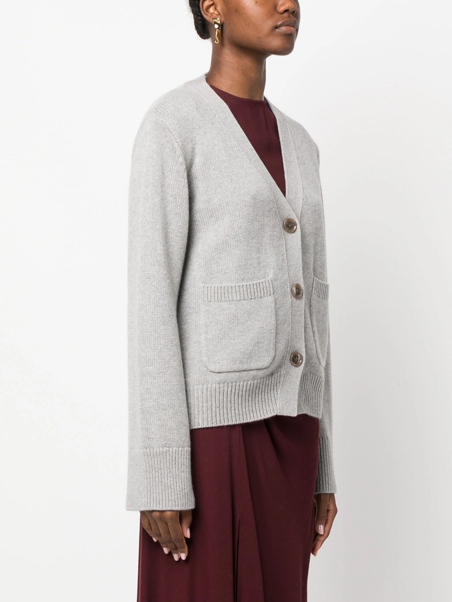 V-neck cashmere cardigan