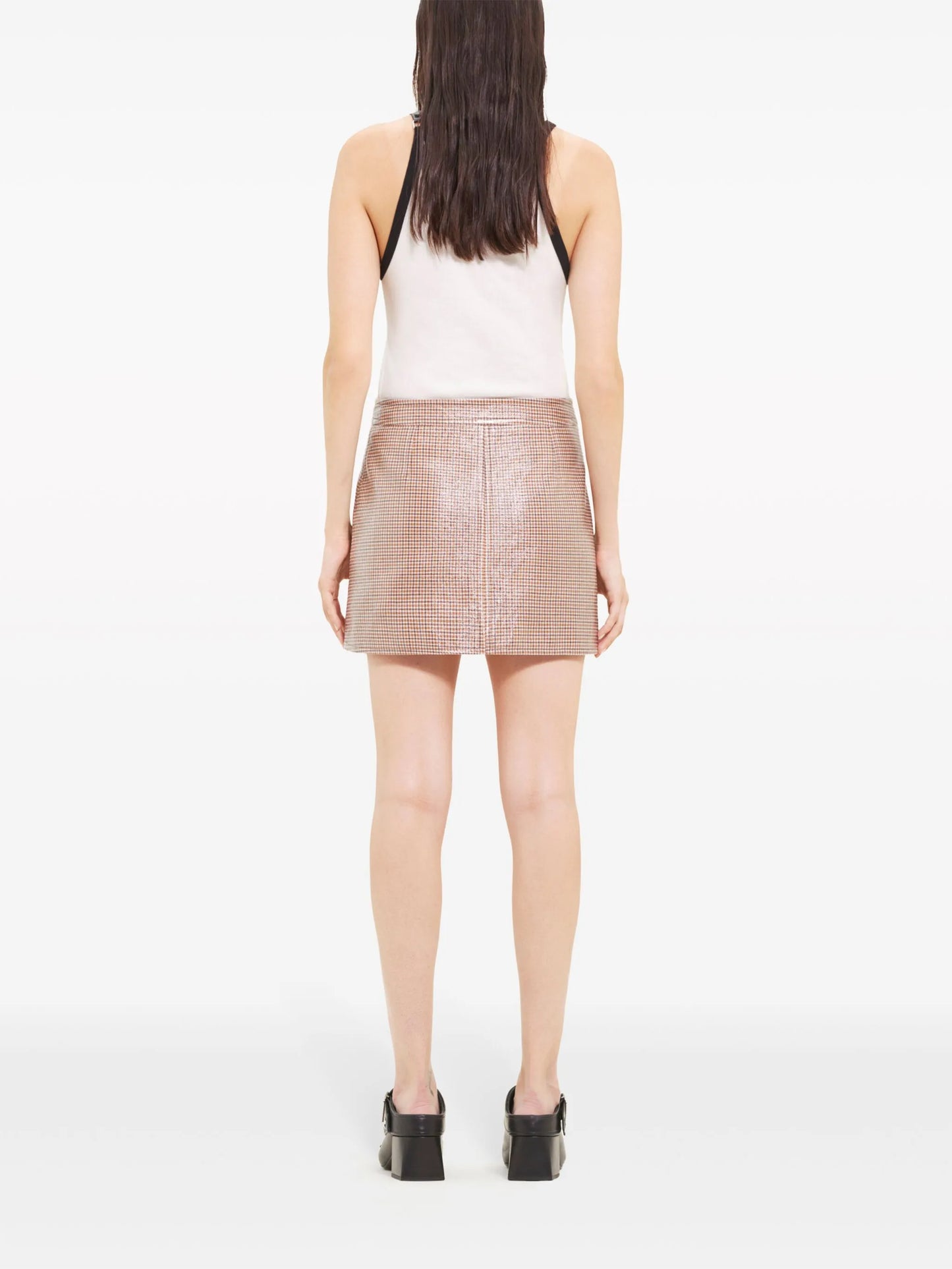 Re-Edition checked miniskirt