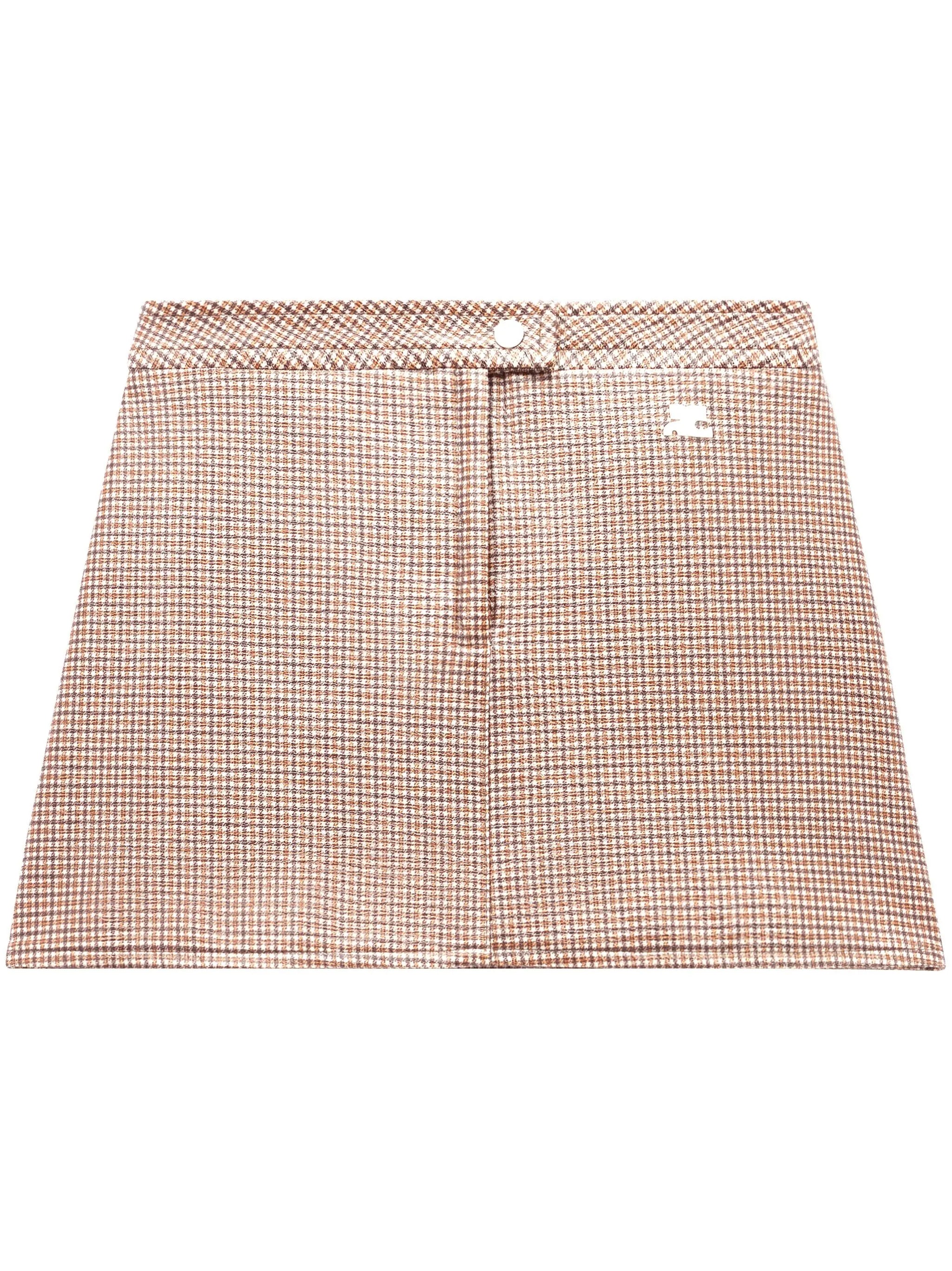 Re-Edition checked miniskirt