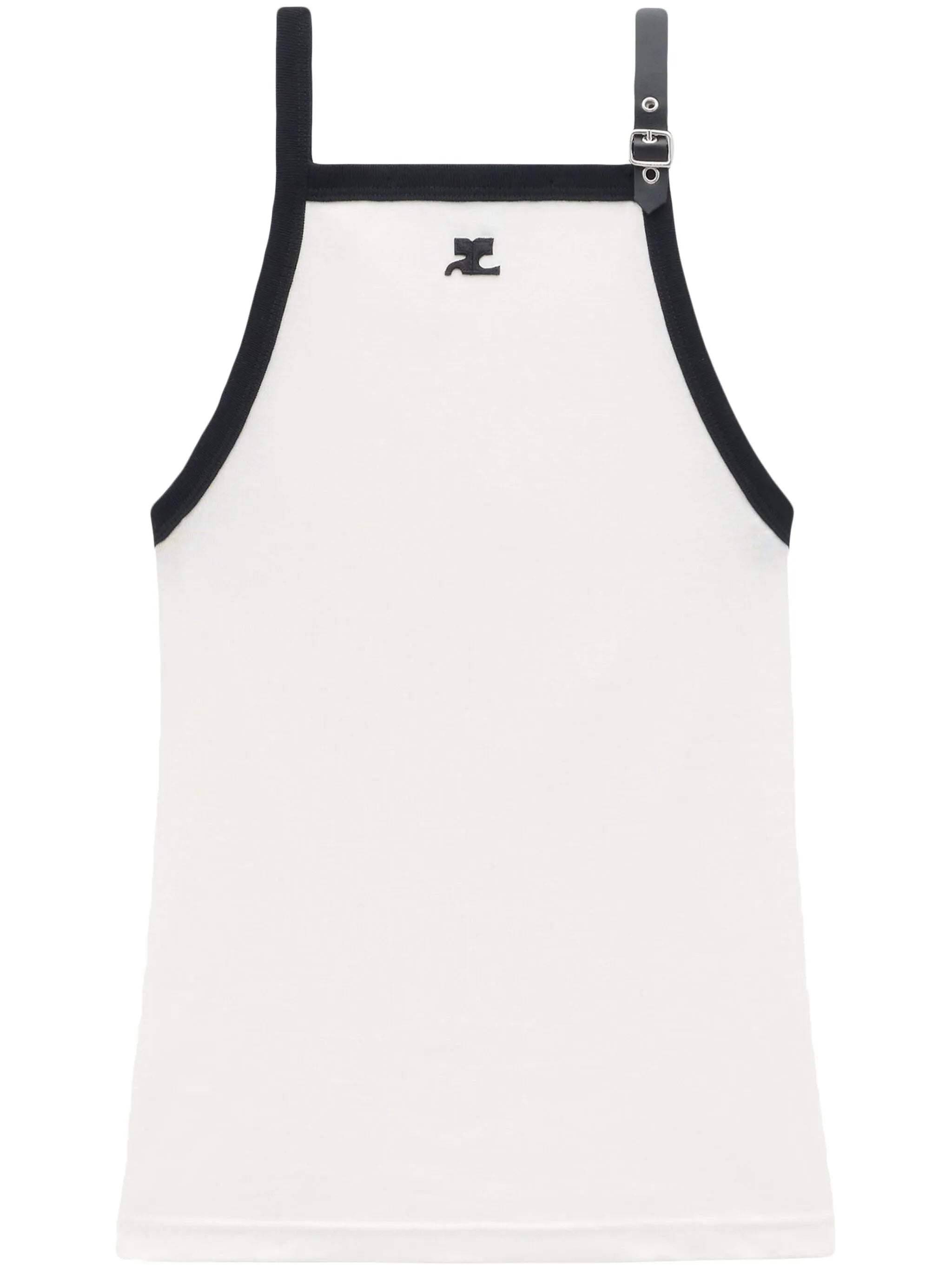 Buckle cotton tank top