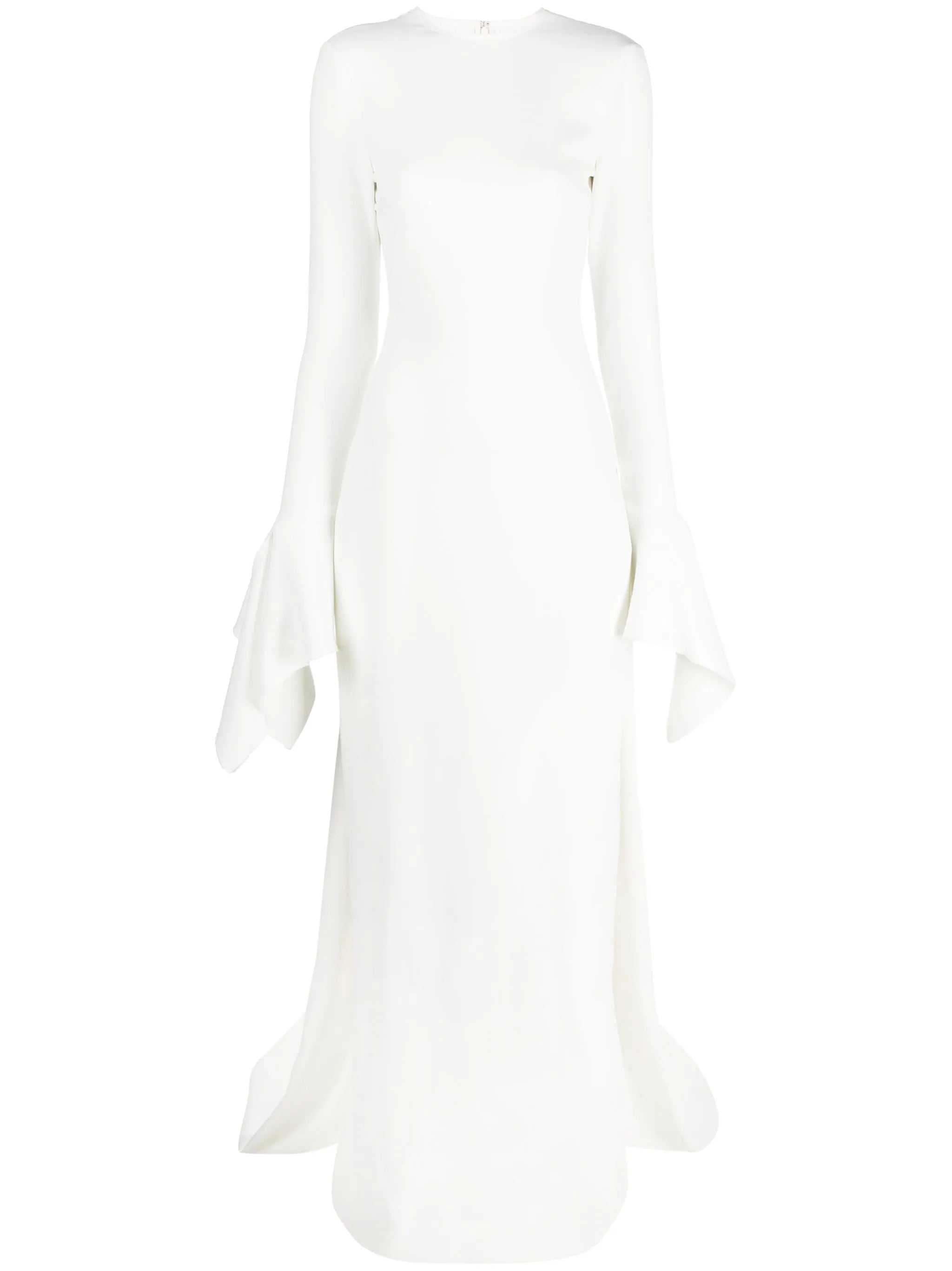 Blake flared-cuffs gown