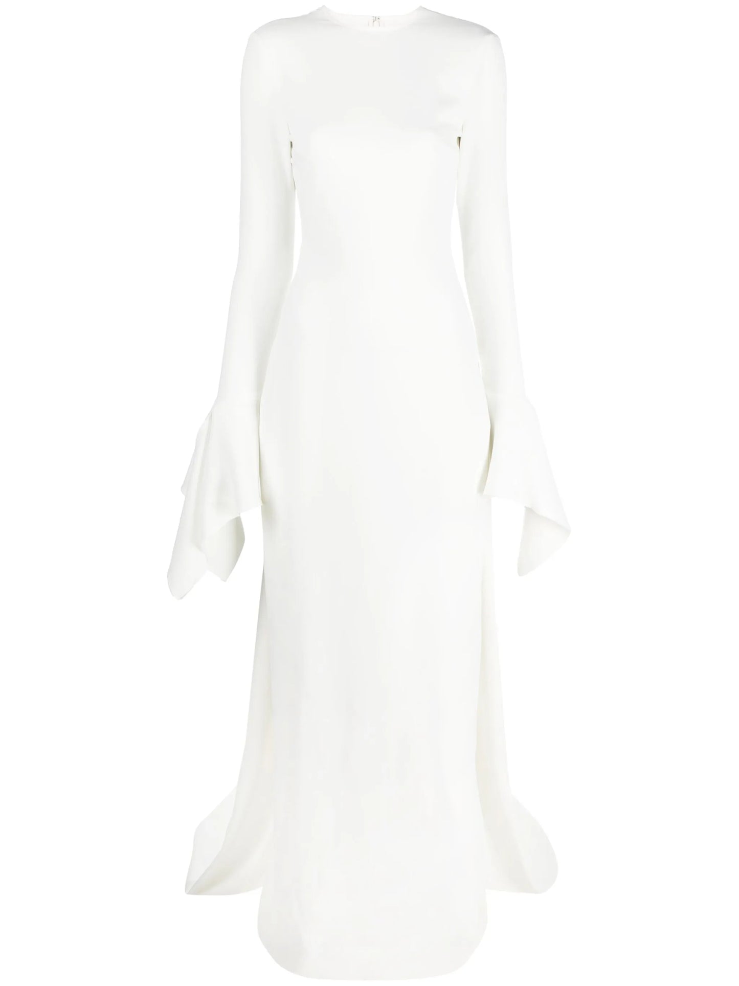Blake flared-cuffs gown