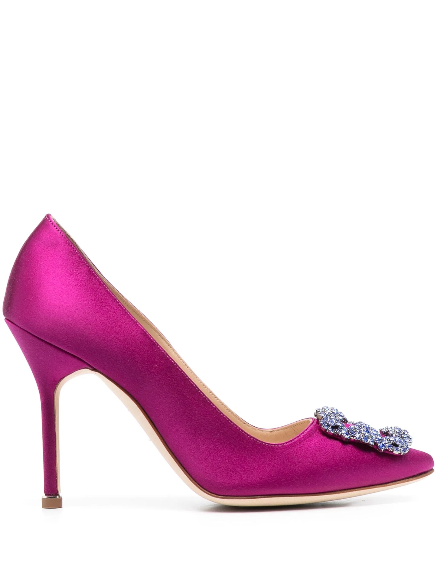 Hangisi 105mm crystal-embellished pumps