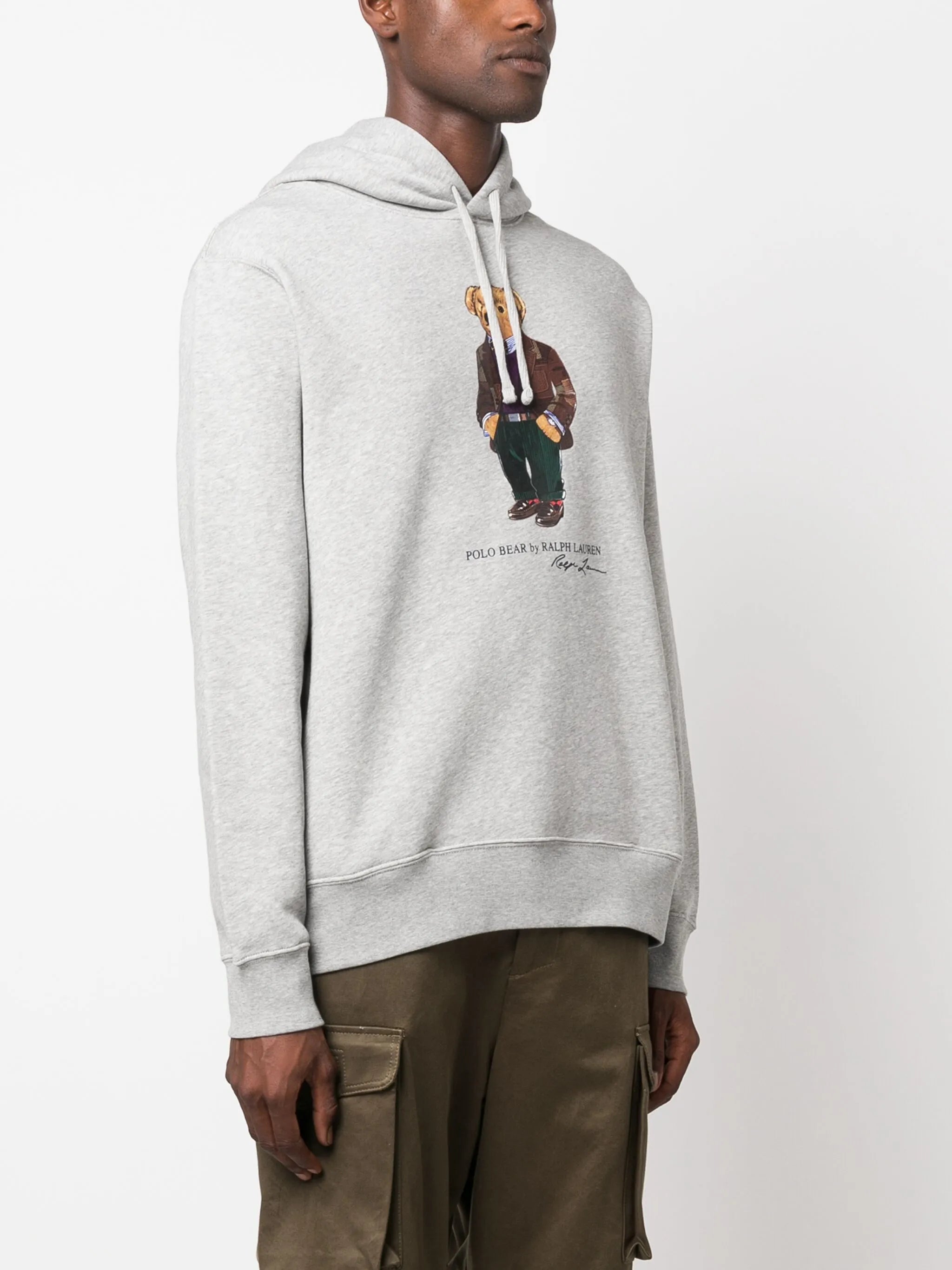 Polo Bear-print drawstring hoodie