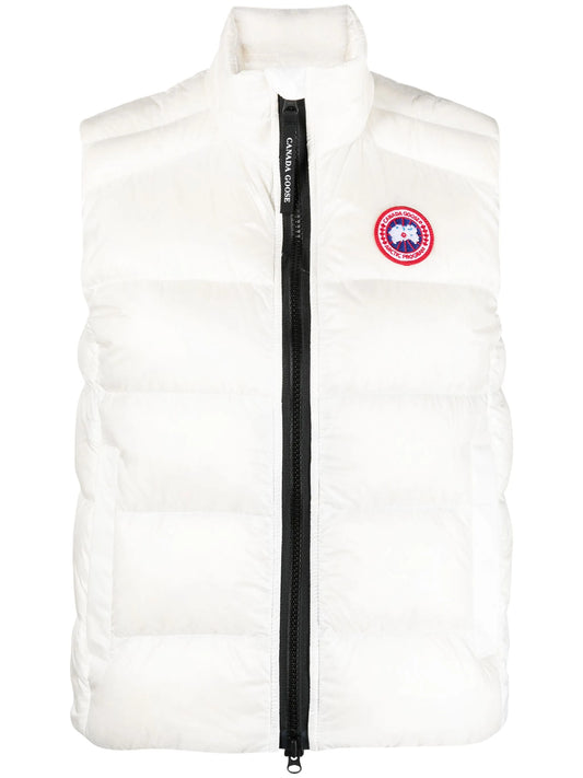 Cypress logo-appliqué padded down gilet