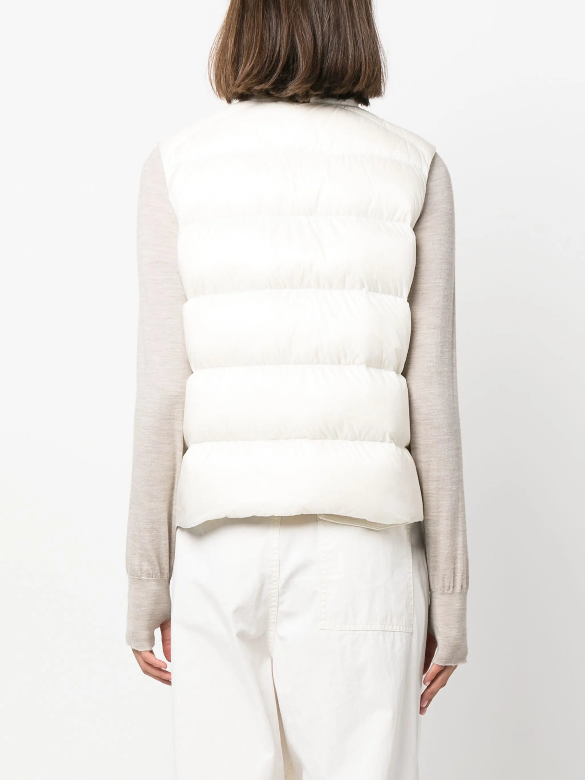 Cypress logo-appliqué padded down gilet