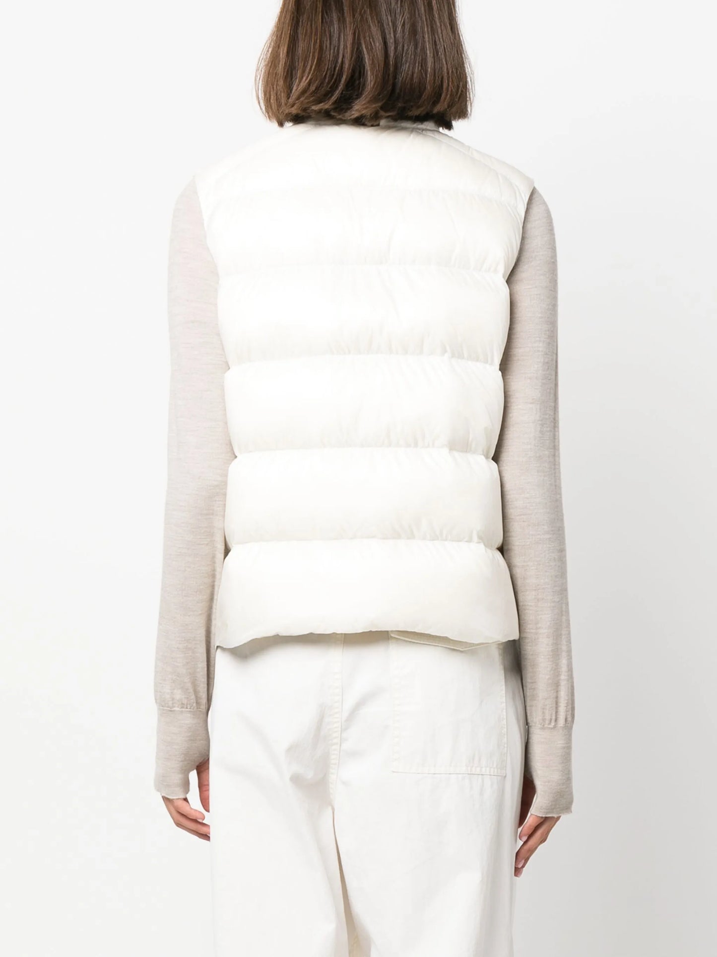 Cypress logo-appliqué padded down gilet
