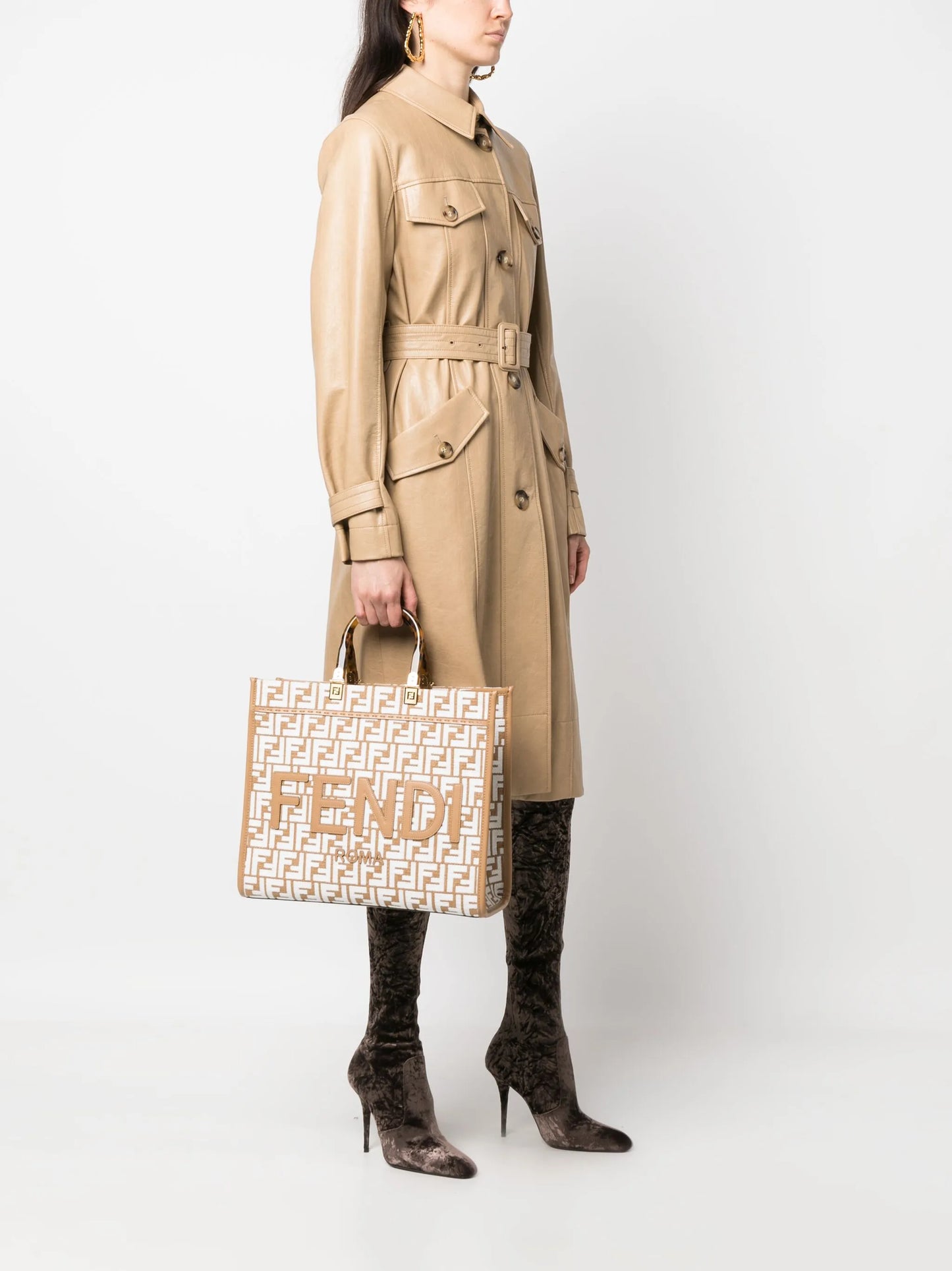 medium Sunshine raffia tote bag