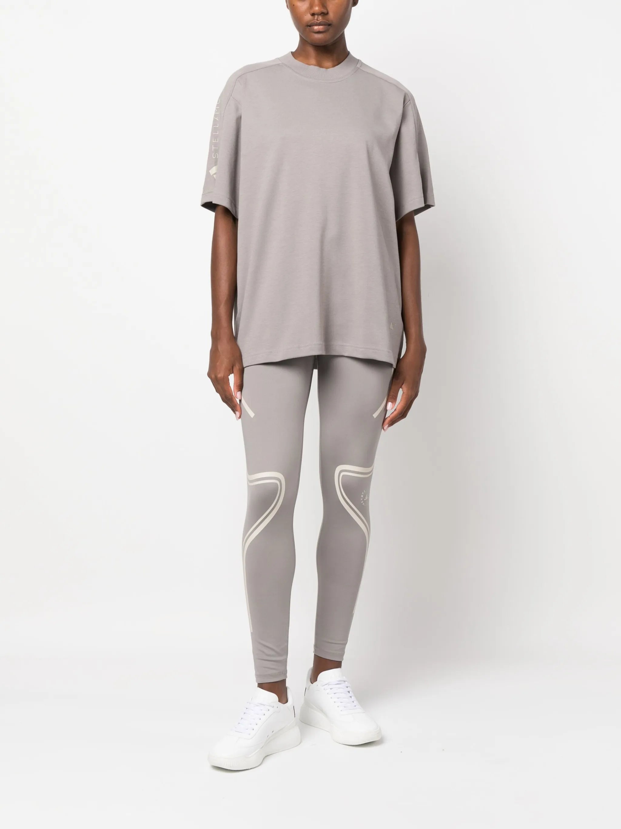 logo print performance leggings