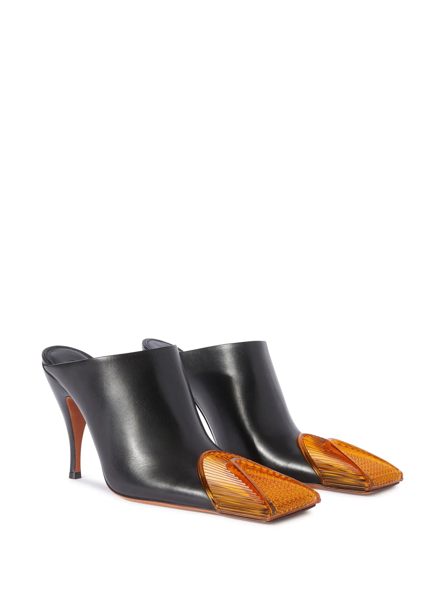 Lunar leather mules