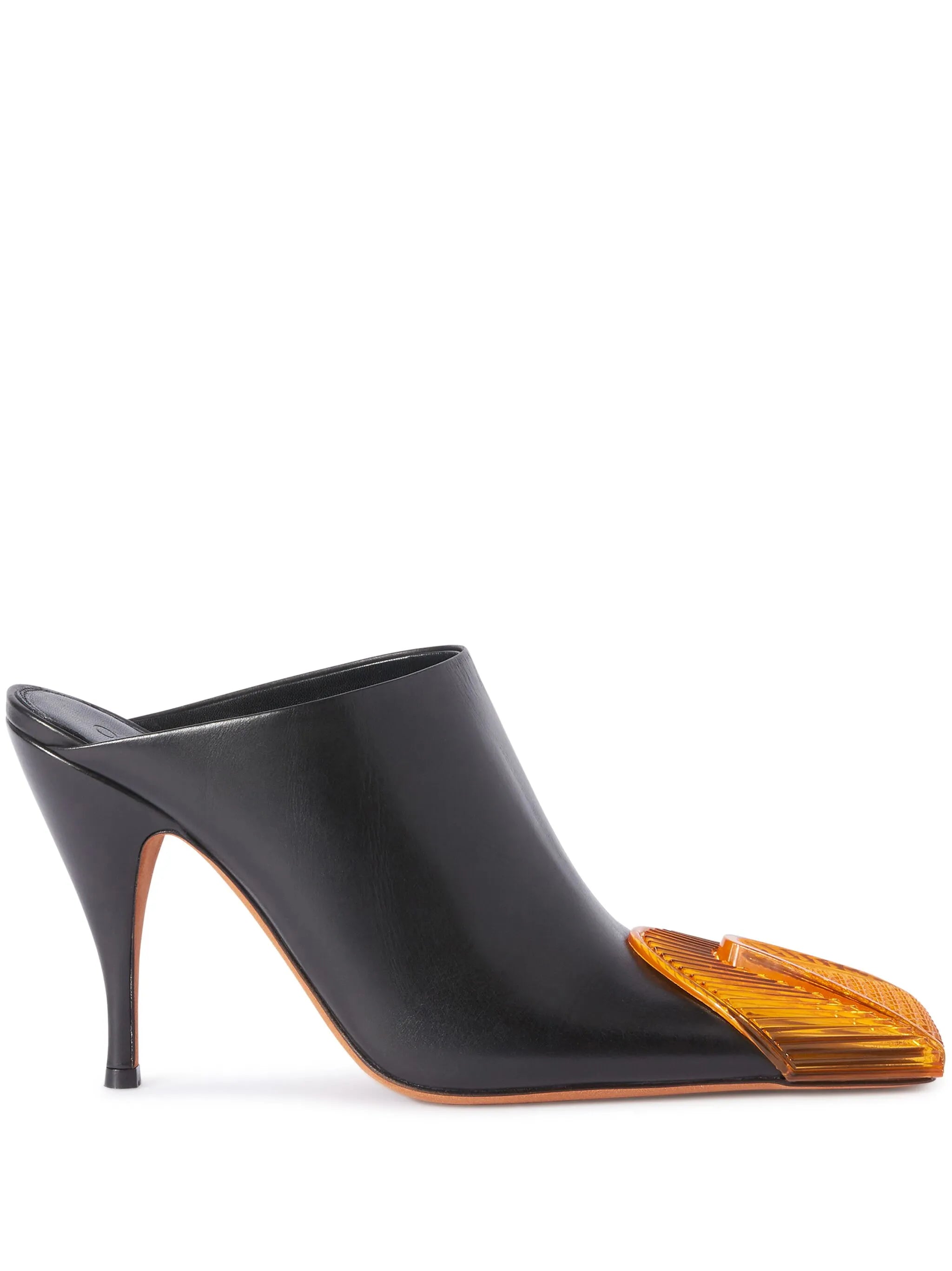 Lunar leather mules