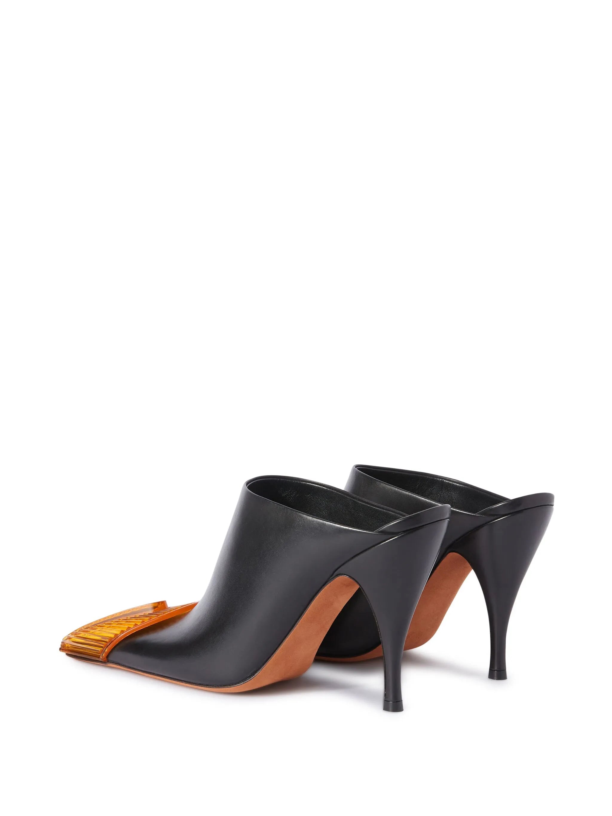 Lunar leather mules
