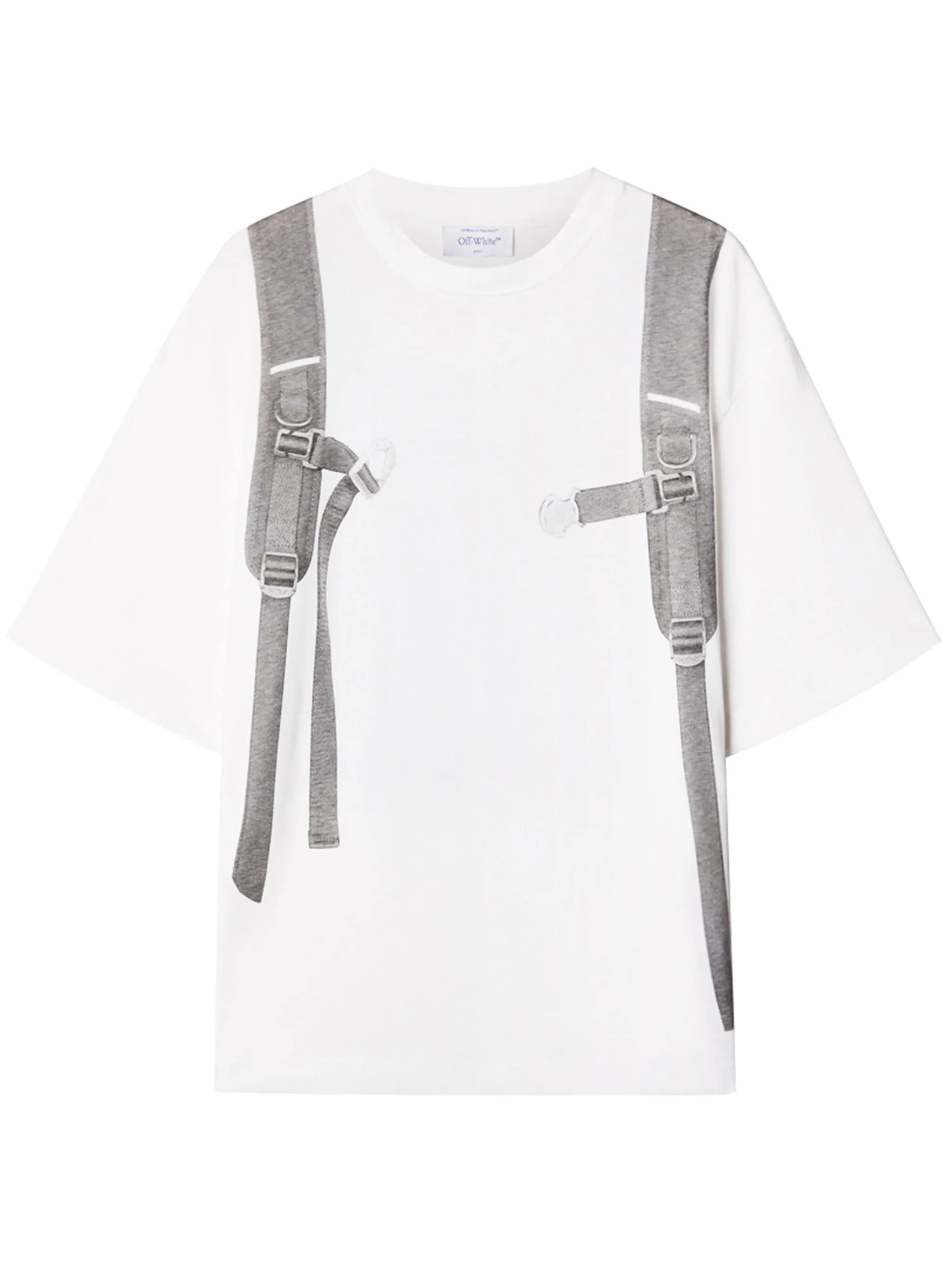 Backpack-print cotton T-shirt