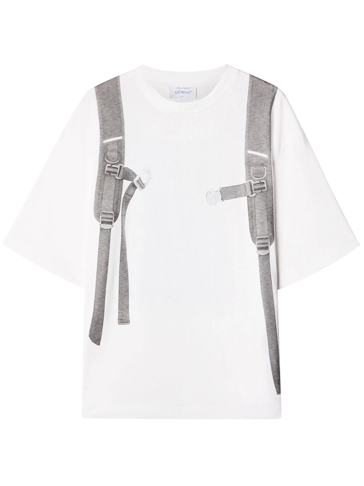 Backpack-print cotton T-shirt