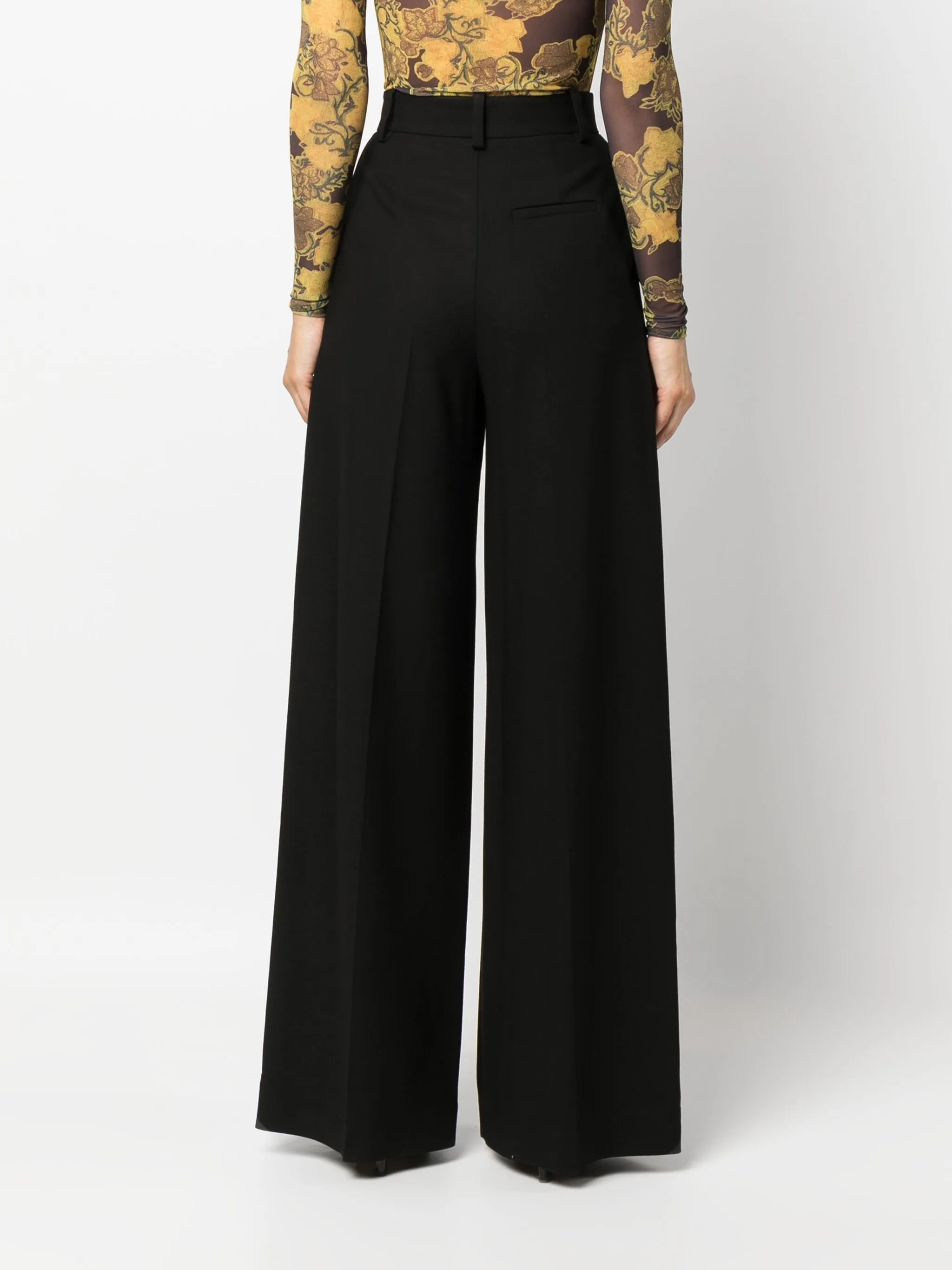box-pleat tailored trousers
