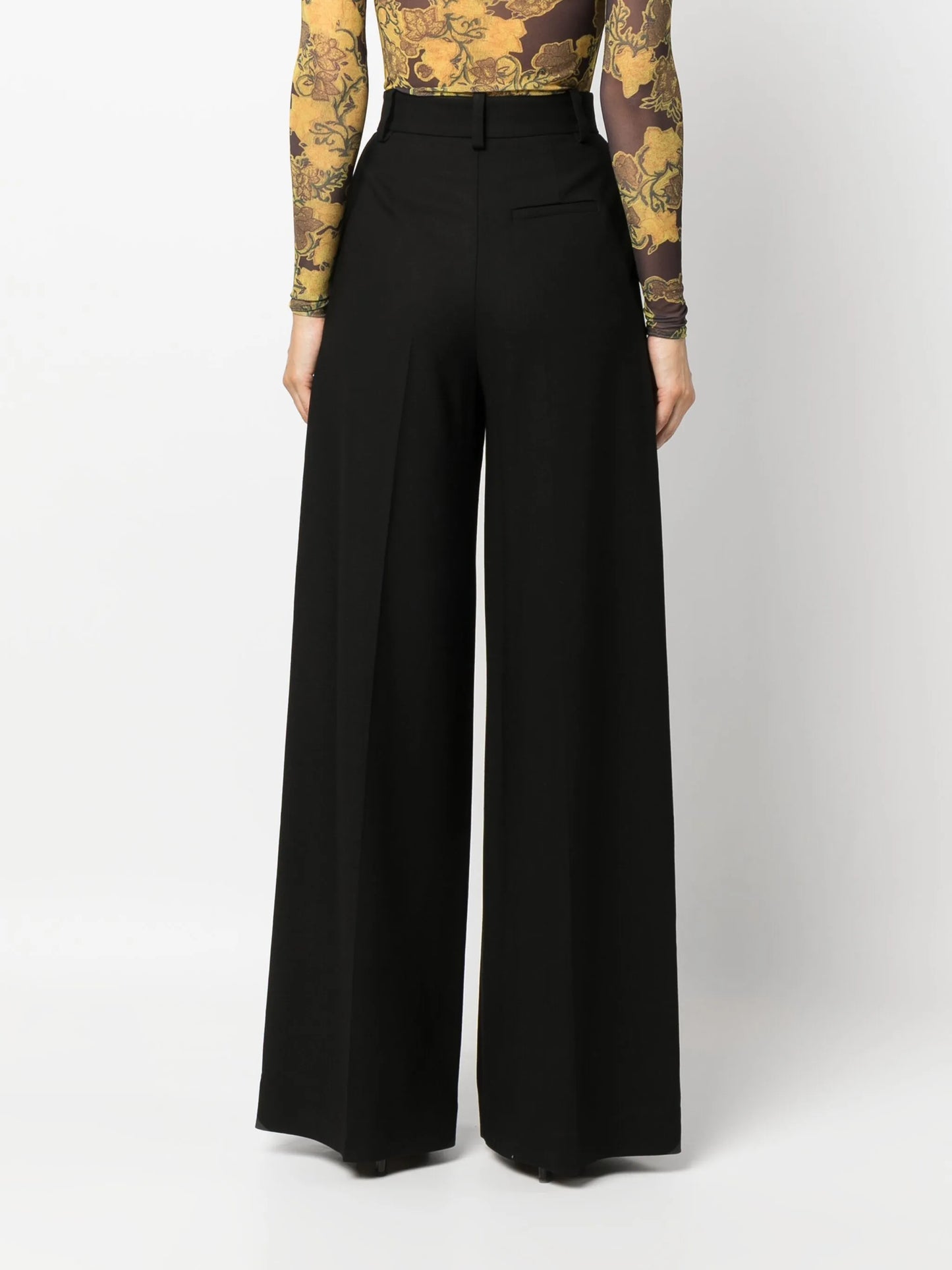 box-pleat tailored trousers