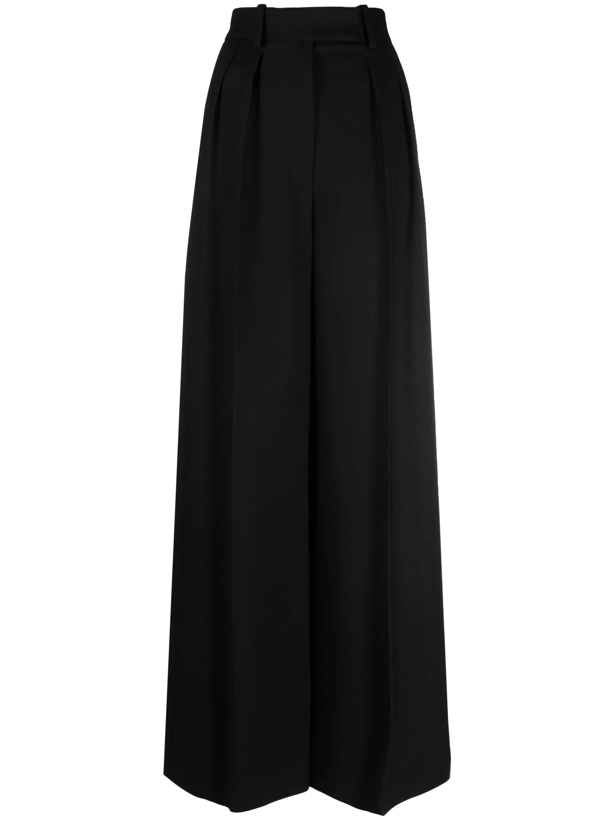 box-pleat tailored trousers