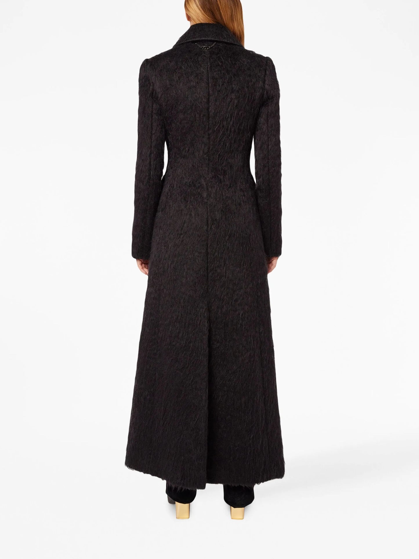double-breasted alpaca-wool coat