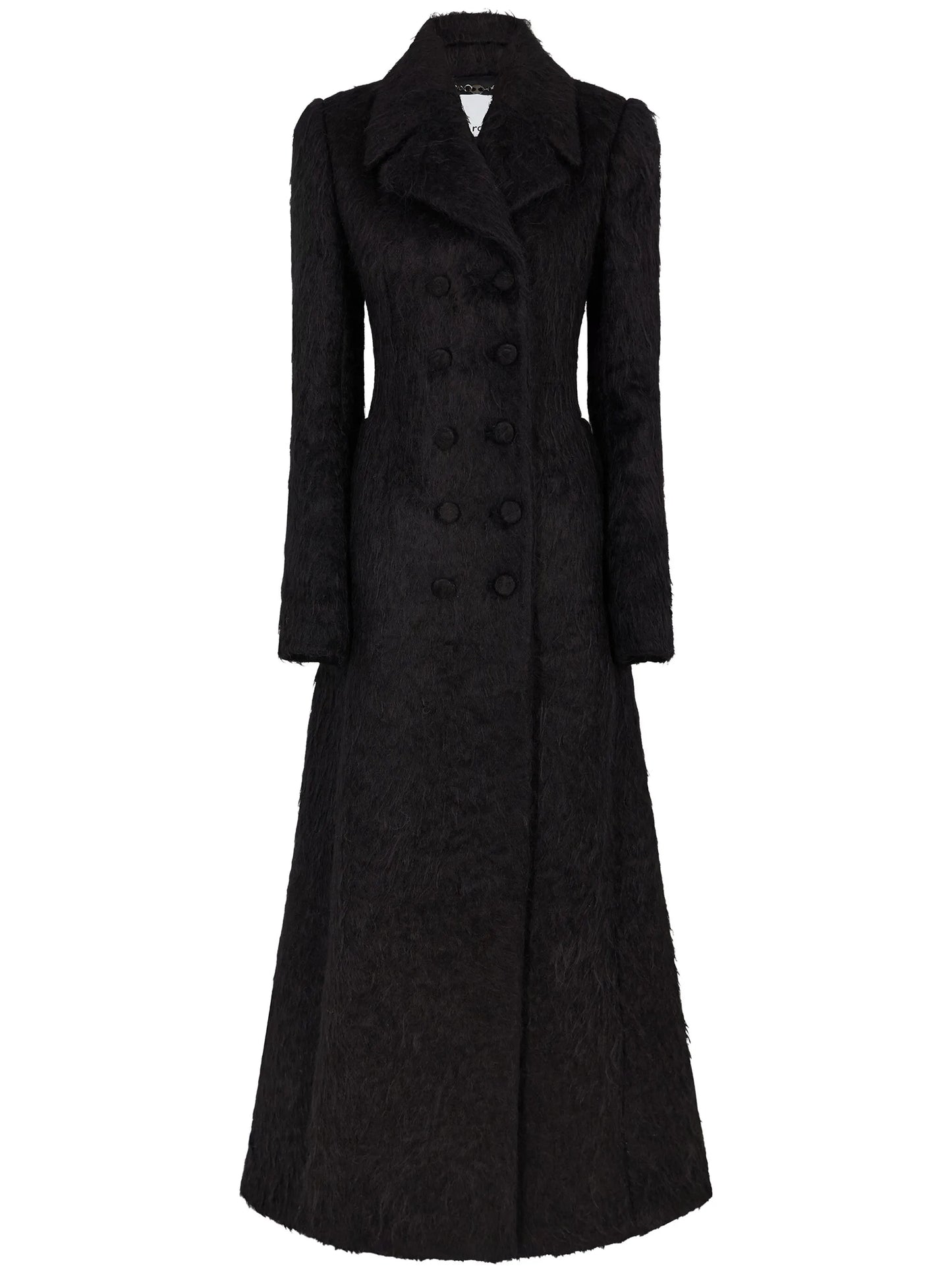 double-breasted alpaca-wool coat