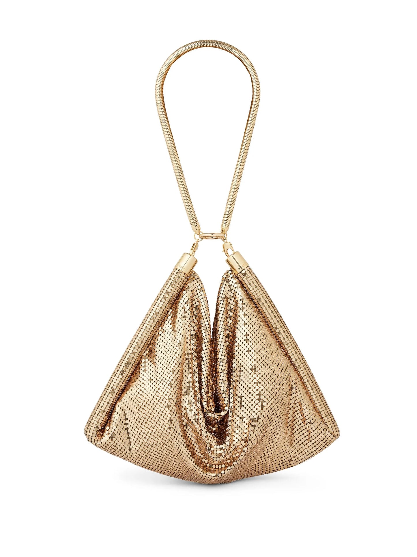 Pixel Tube metallic shoulder bag