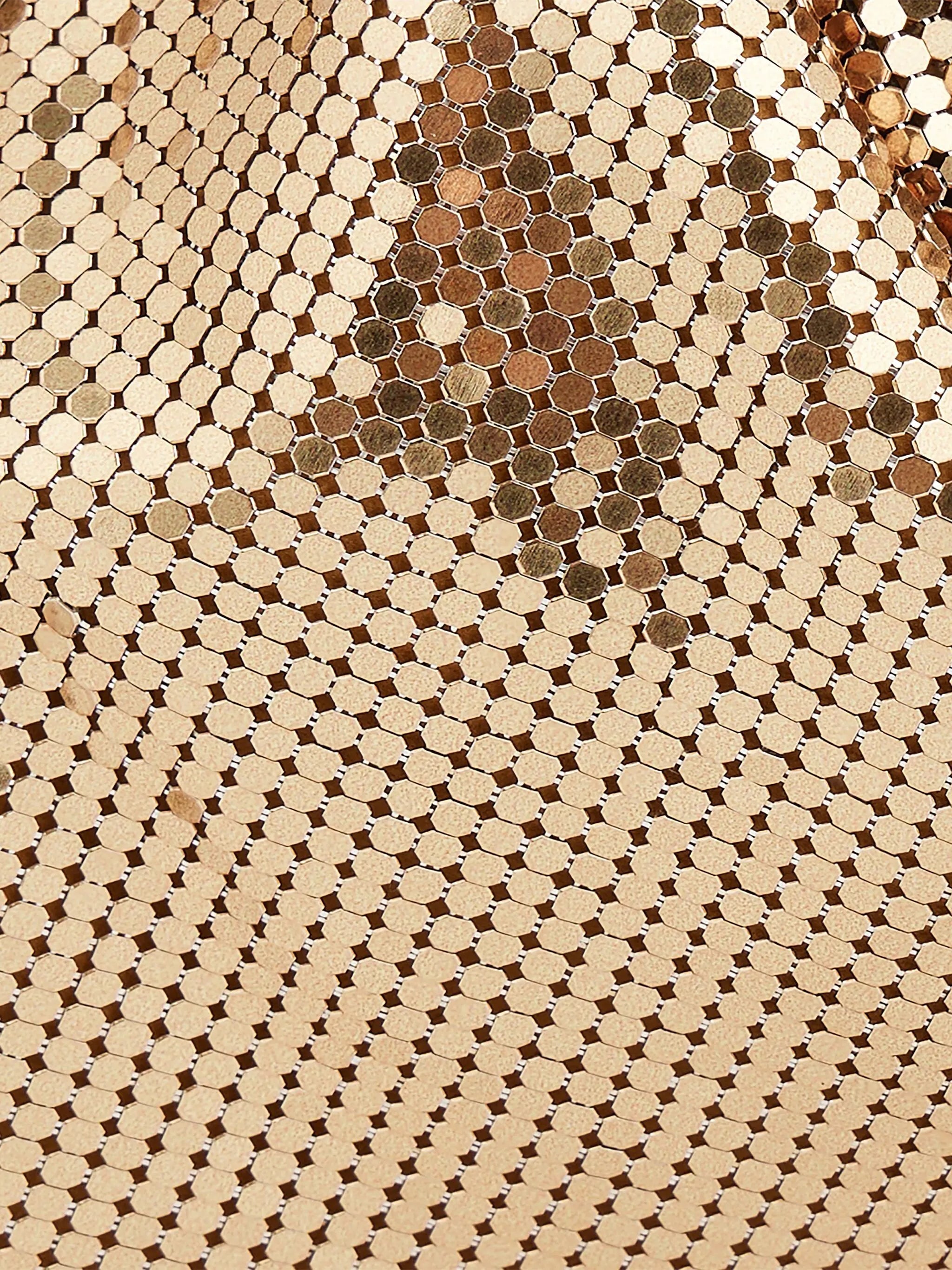Pixel Tube metallic shoulder bag