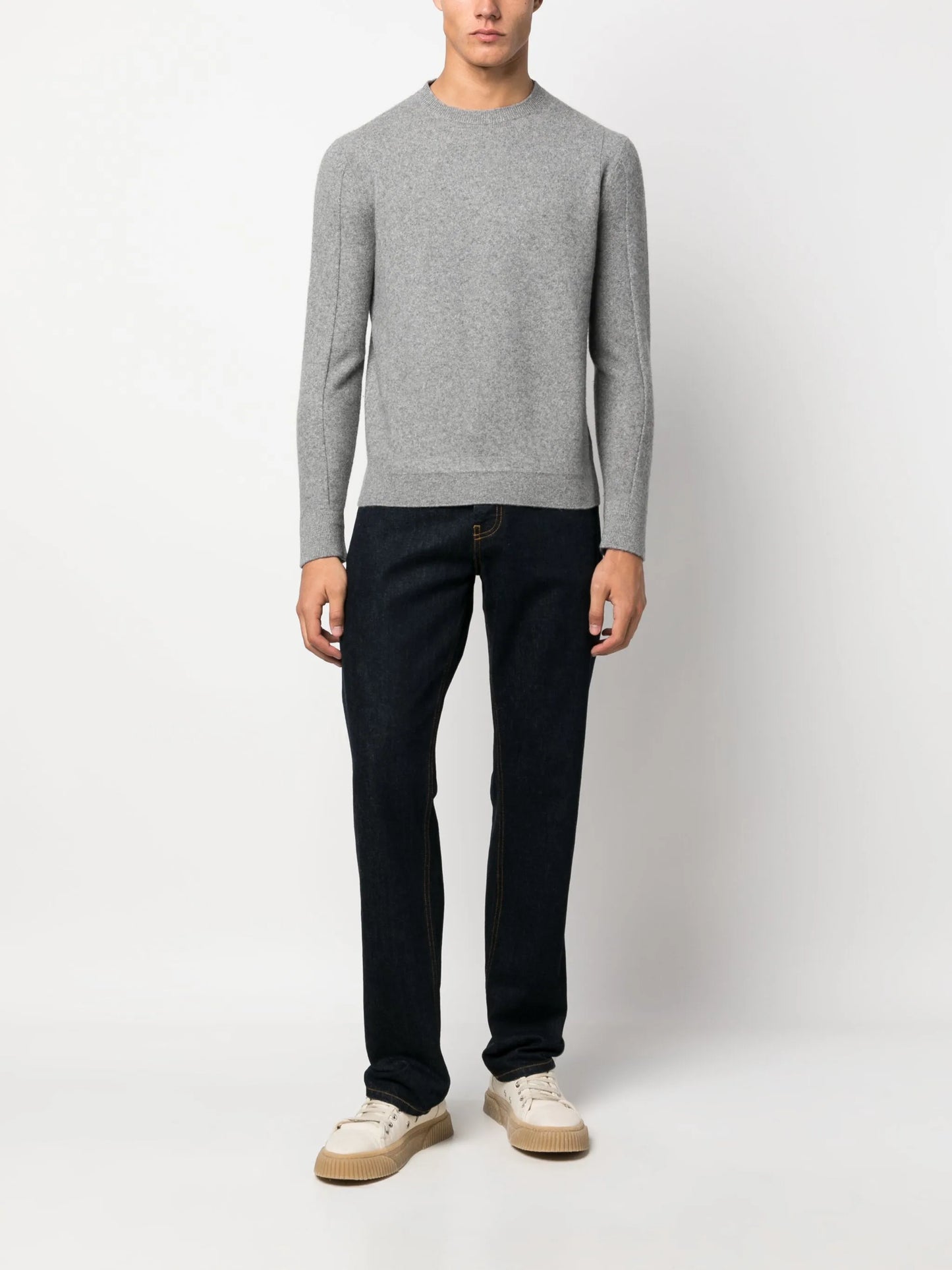 crew-neck wool-cashmere jumper