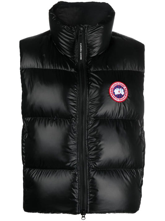 Cypress logo-patch puffer vest