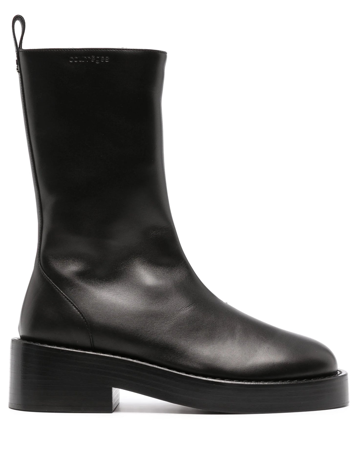 55mm slip-on leather ankle boots
